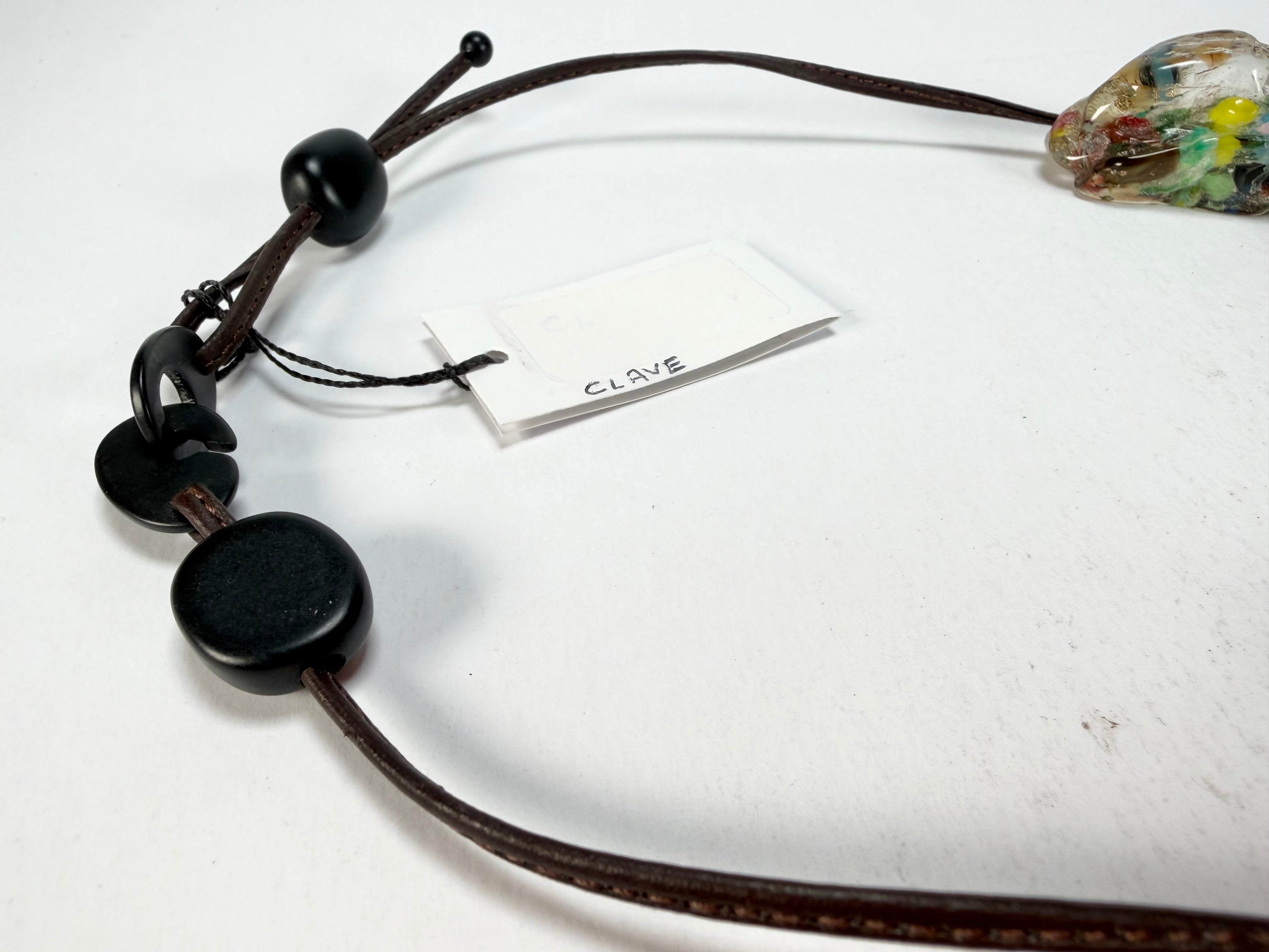 Sobral - Past Present "Clave" Studio Creation Resin Necklace ( 000000 )