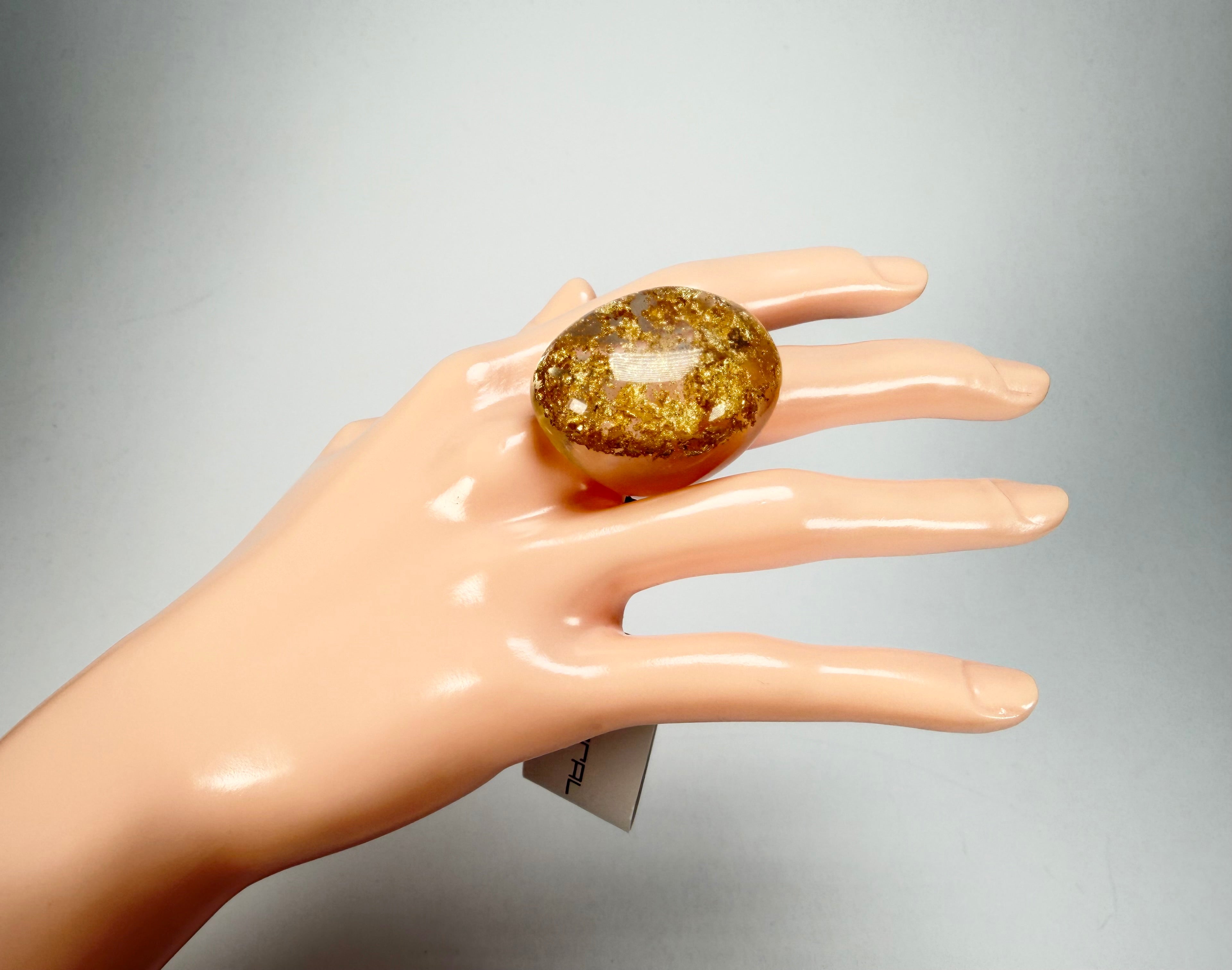 Sobral - Metalique "Super" Resin Ring ( 004337 ) - Size UK O / US 7