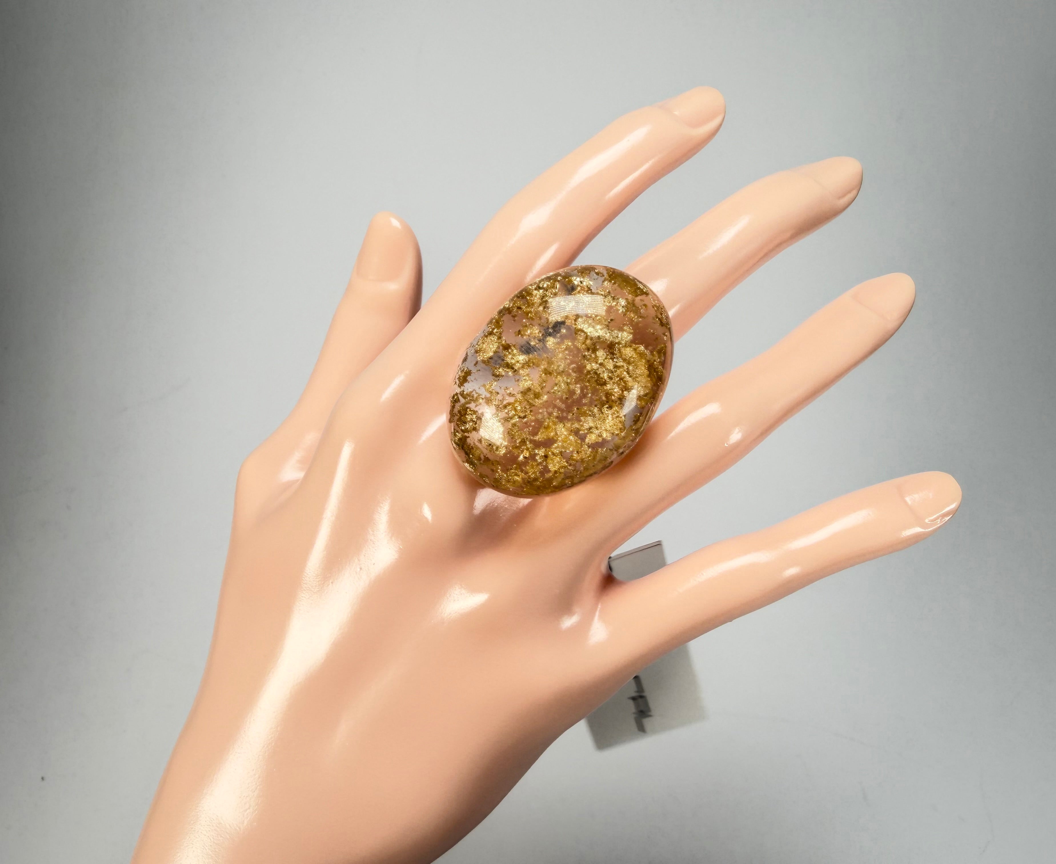 Sobral - Metalique "Super" Resin Ring ( 004337 ) - Size UK O / US 7