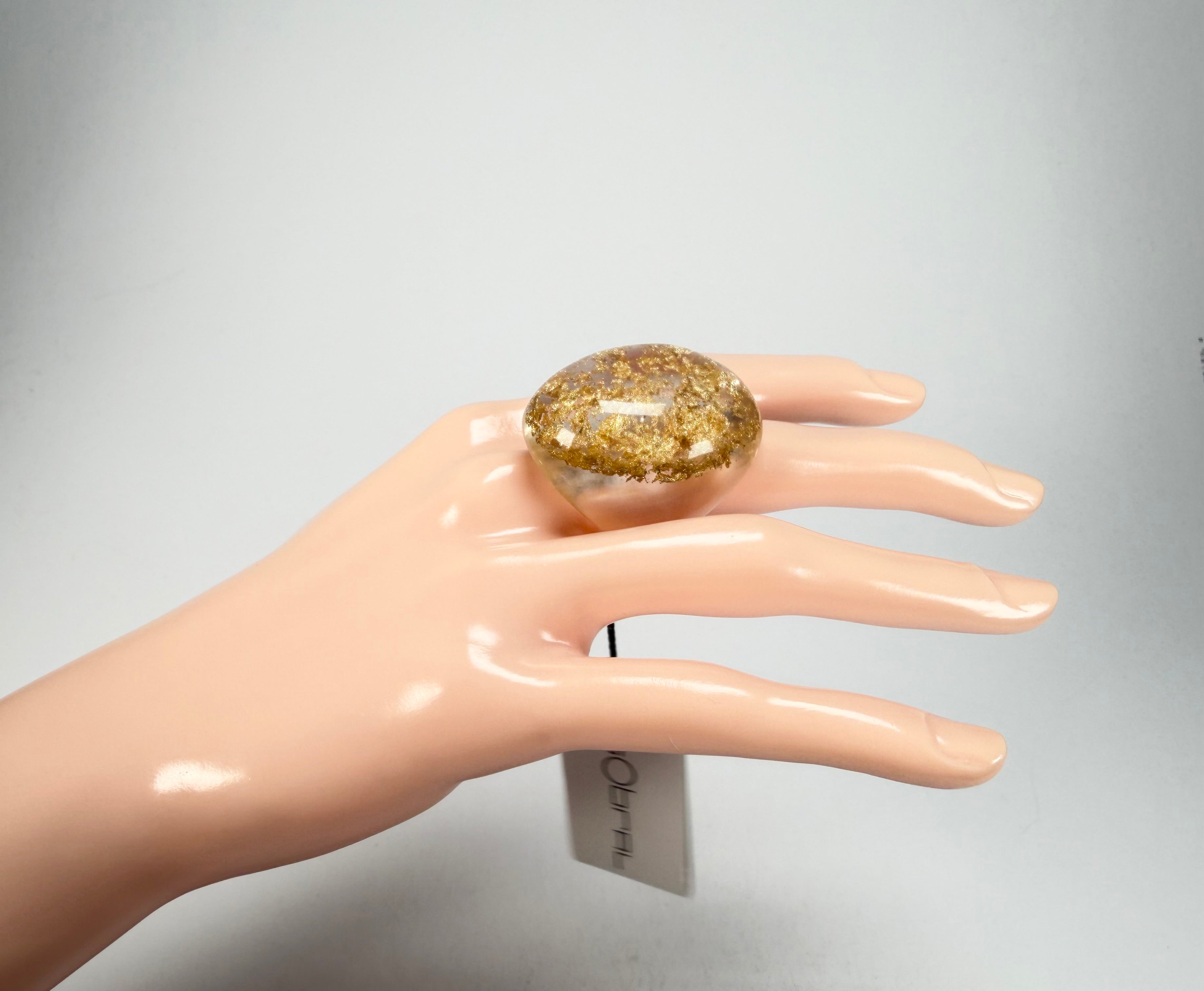 Sobral - Metalique "Super" Resin Ring ( 004337 ) - Size UK O / US 7