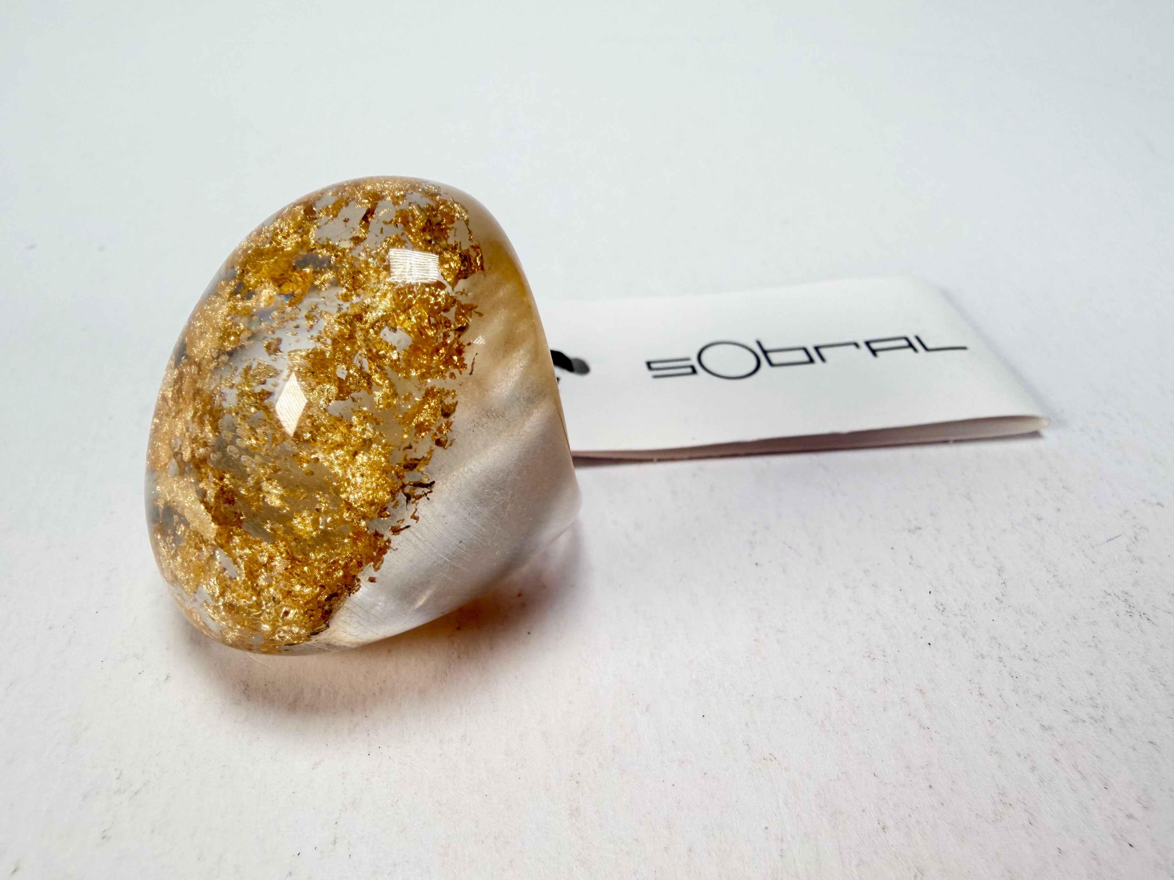 Sobral - Metalique "Super" Resin Ring ( 004337 ) - Size UK O / US 7