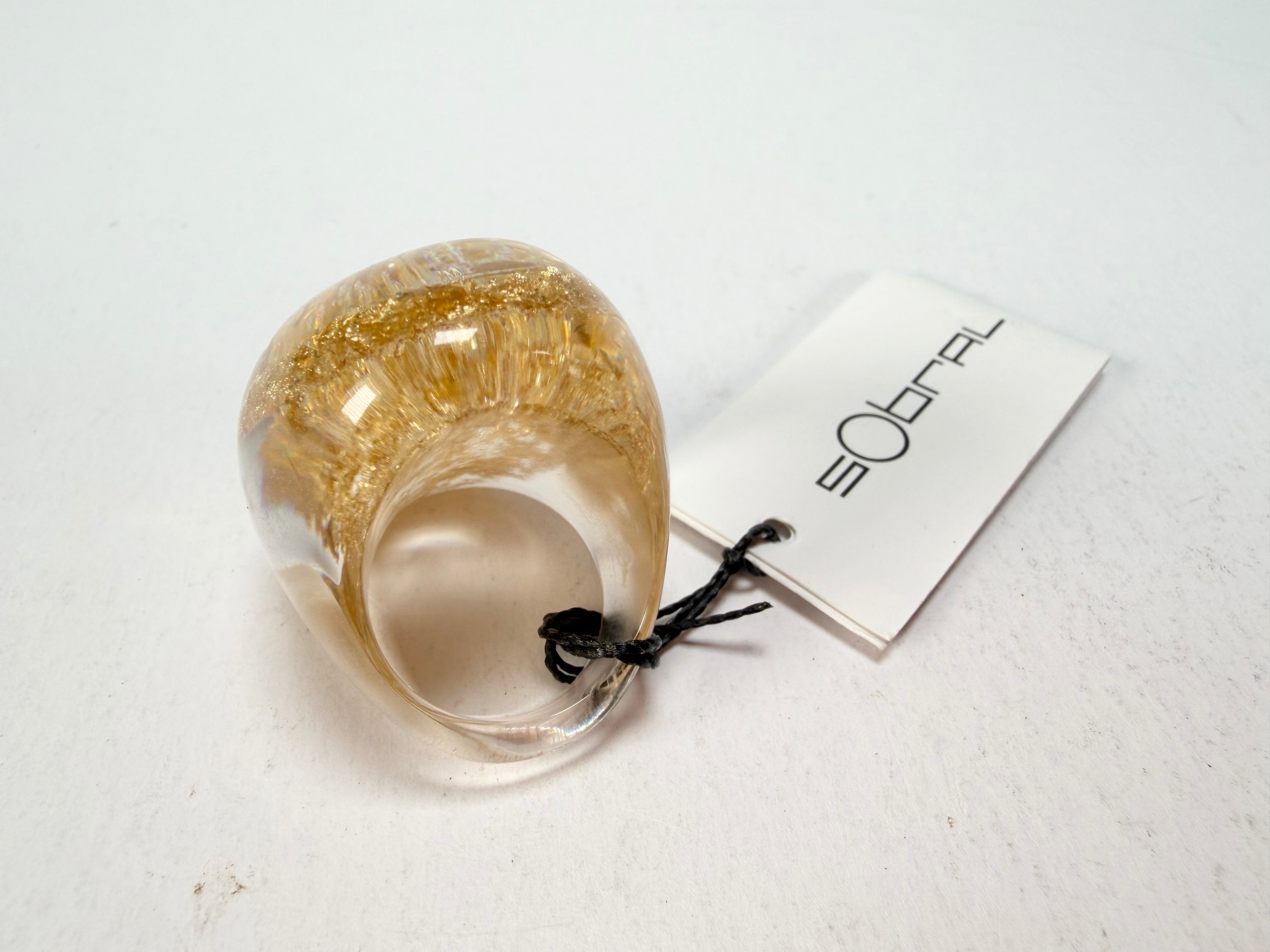 Sobral - Metalique "Super" Resin Ring ( 004337 ) - Size UK O / US 7