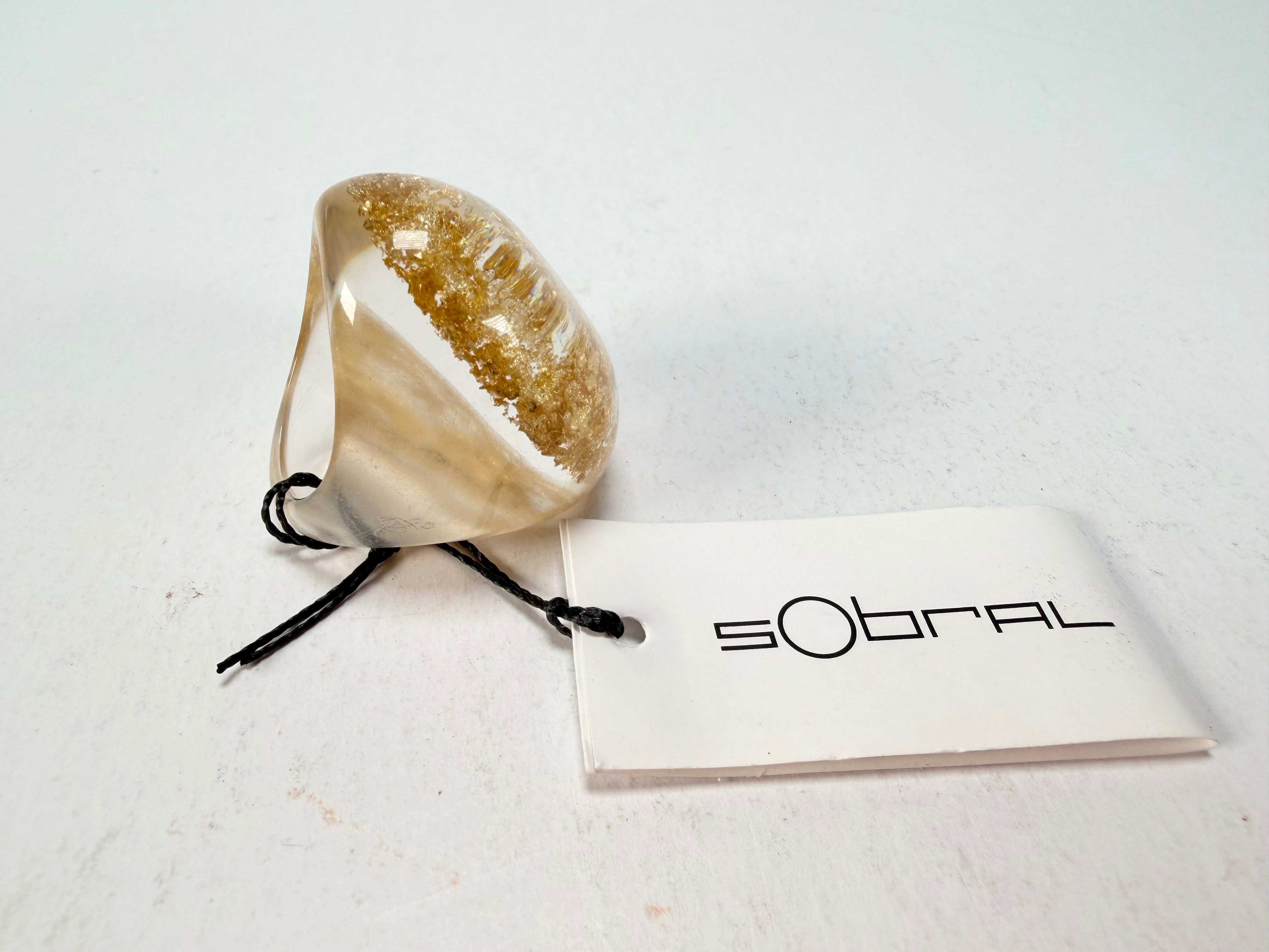 Sobral - Metalique "Super" Resin Ring ( 004337 ) - Size UK O / US 7