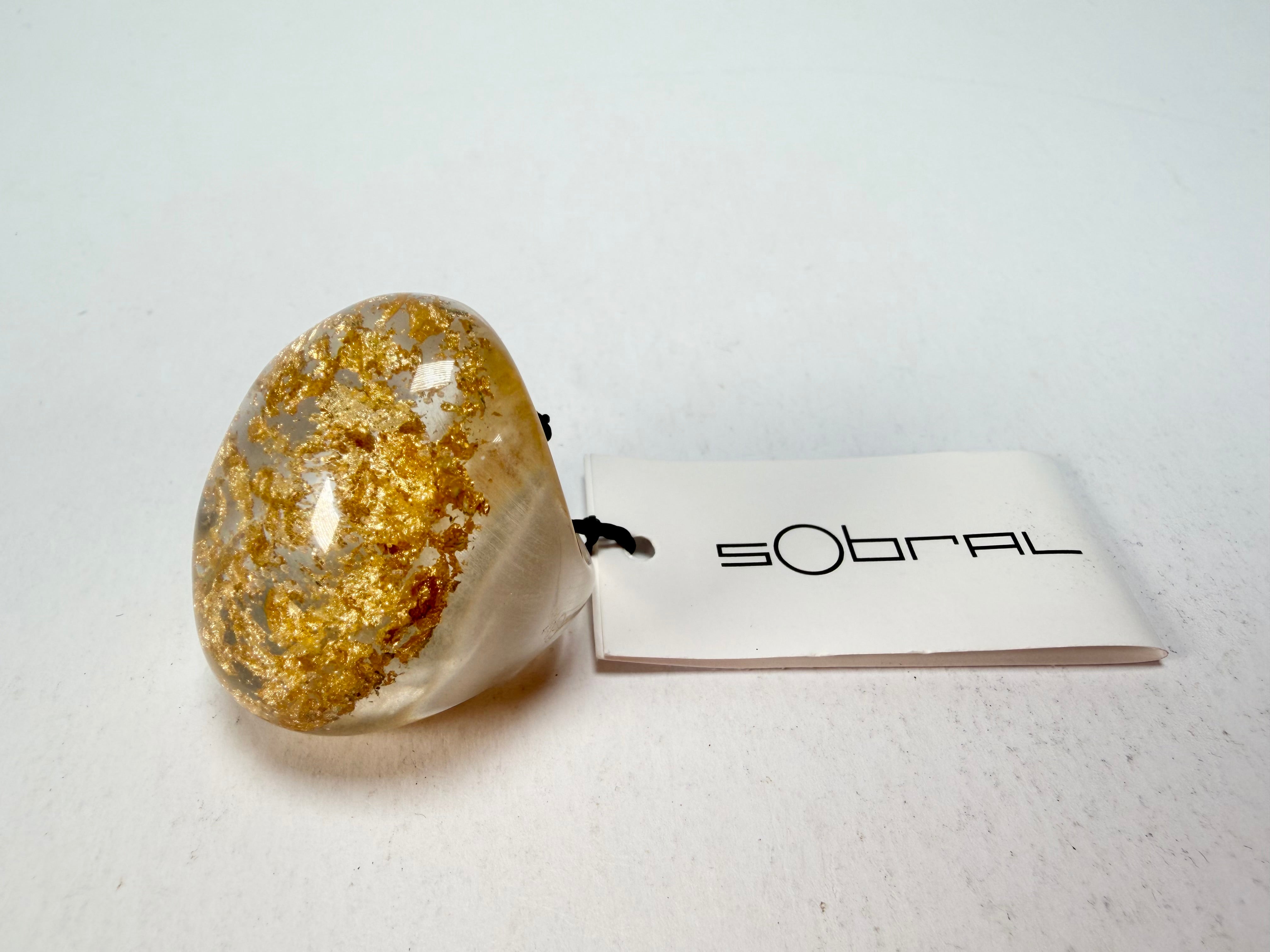 Sobral - Metalique "Super" Resin Ring ( 004337 ) - Size UK O / US 7
