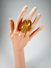 Sobral - Metalique "Super" Resin Ring ( 004337 ) - Size UK P / US 7.5
