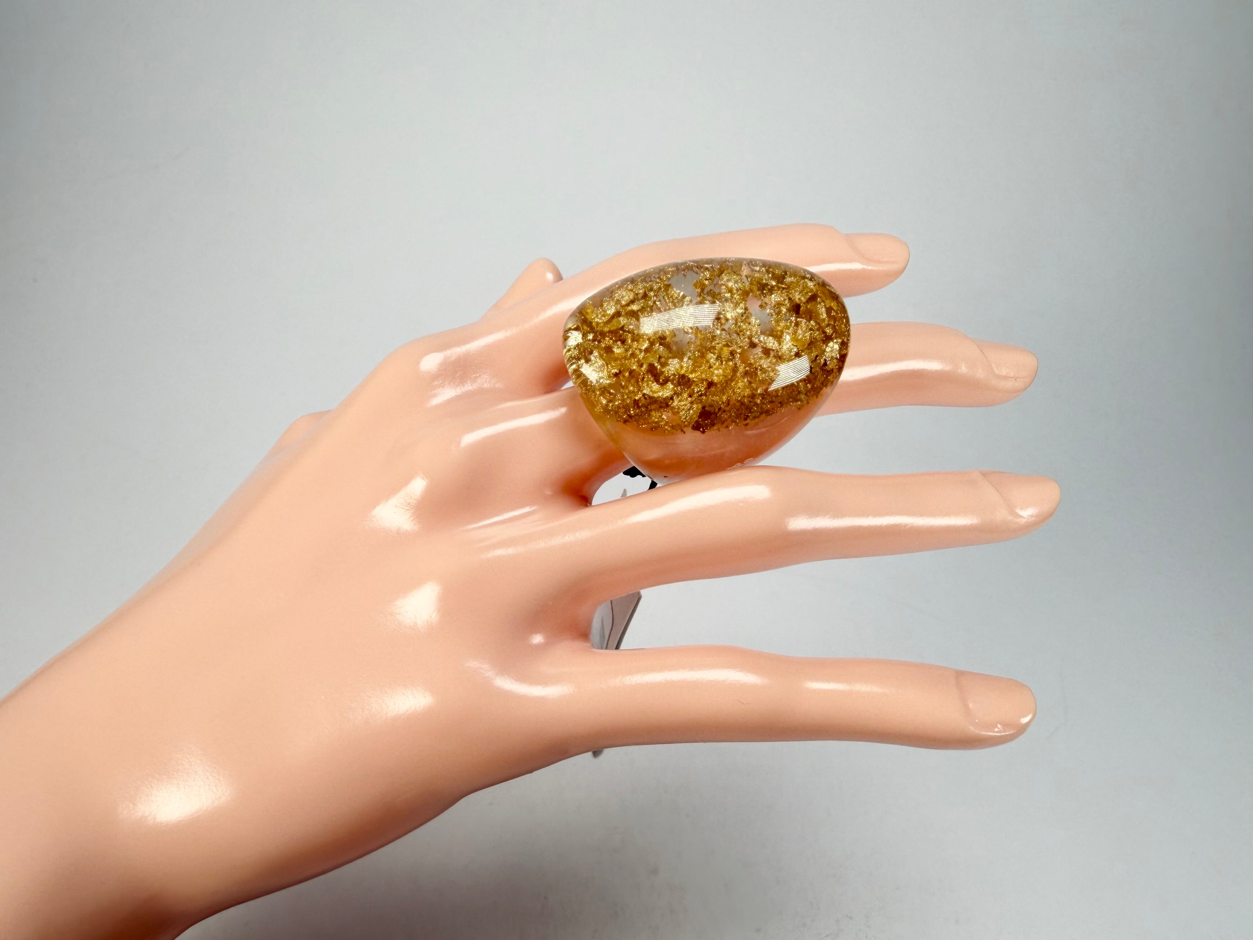 Sobral - Metalique "Super" Resin Ring ( 004337 ) - Size UK P / US 7.5