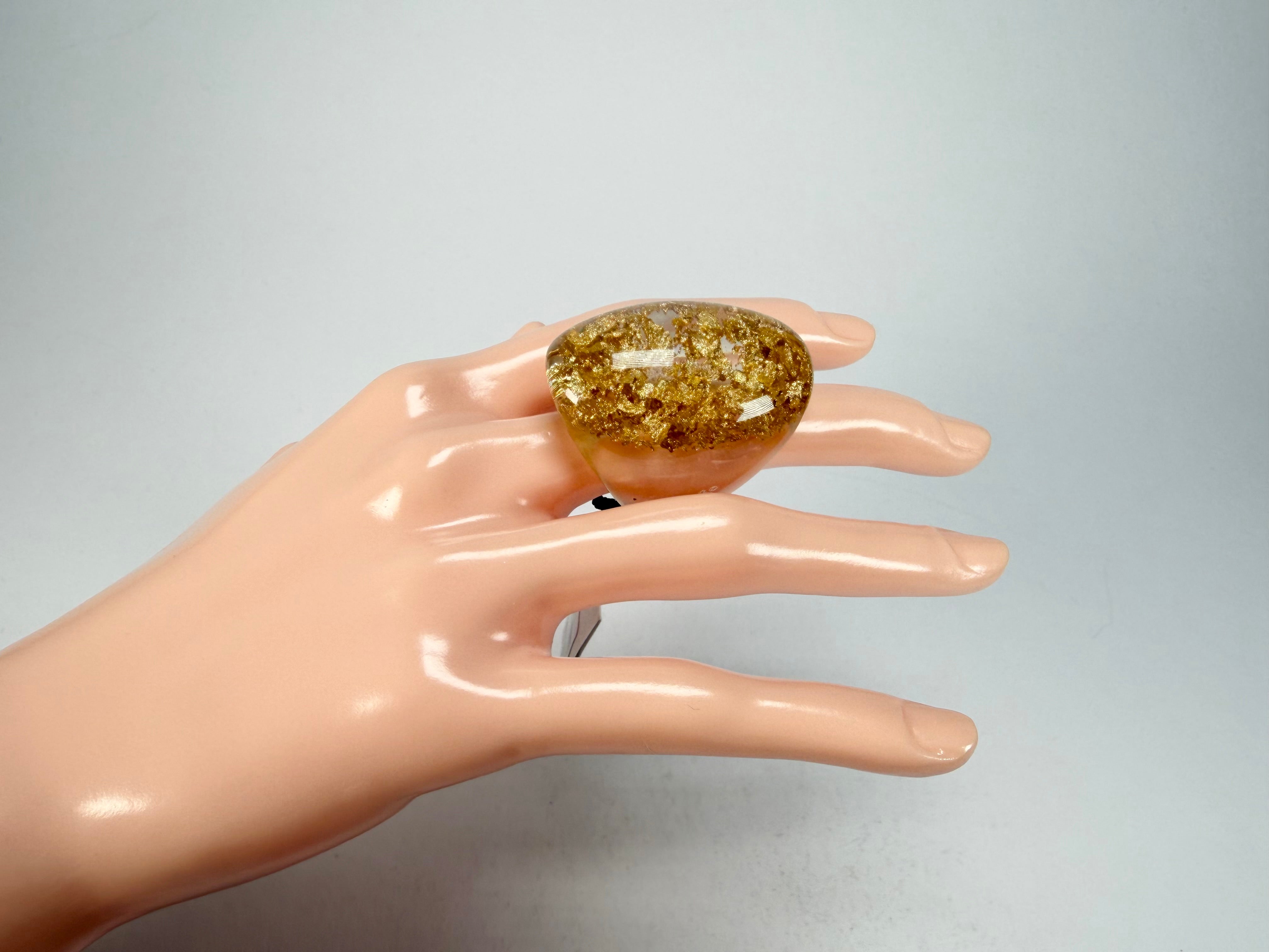 Sobral - Metalique "Super" Resin Ring ( 004337 ) - Size UK P / US 7.5