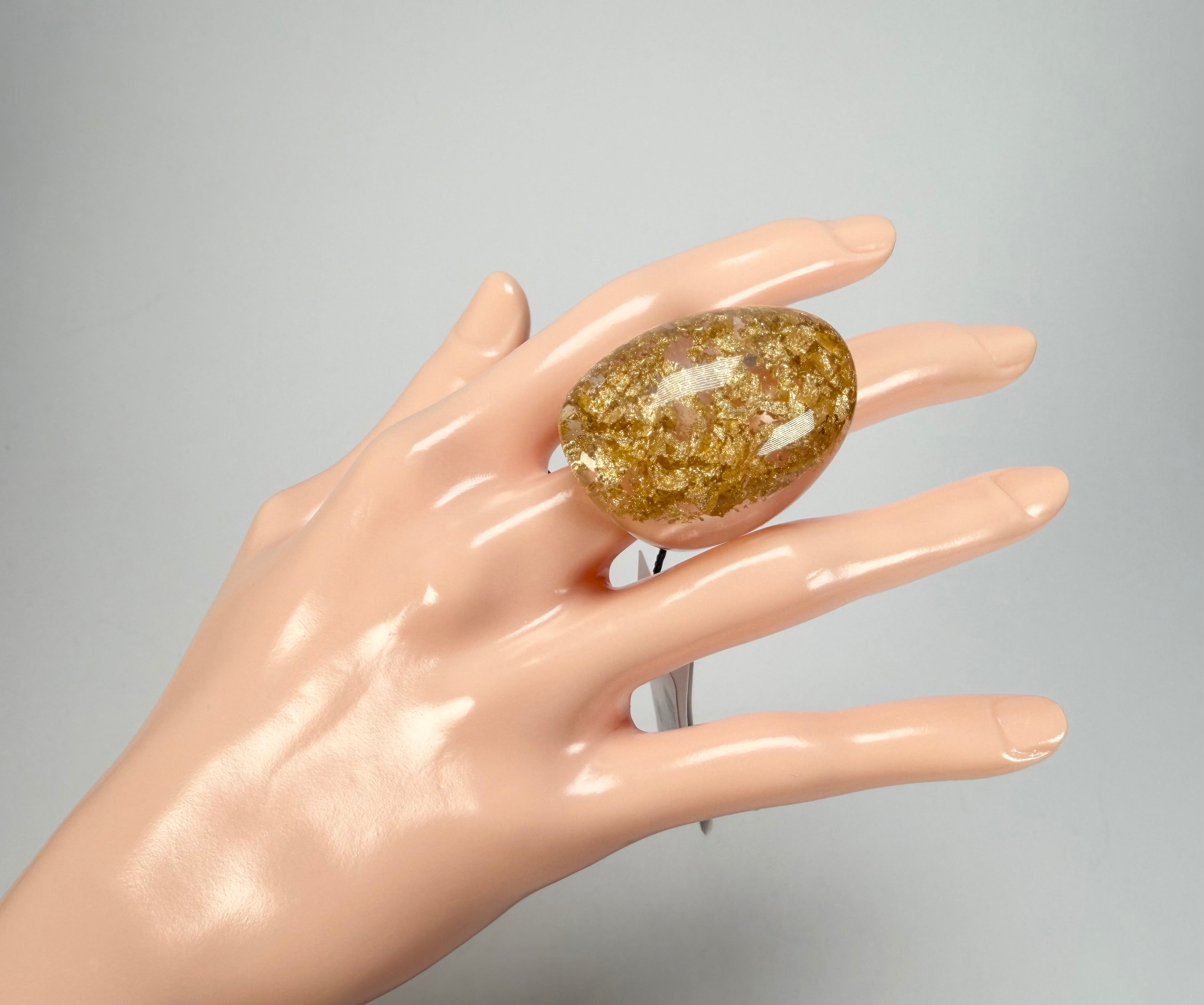 Sobral - Metalique "Super" Resin Ring ( 004337 ) - Size UK P / US 7.5