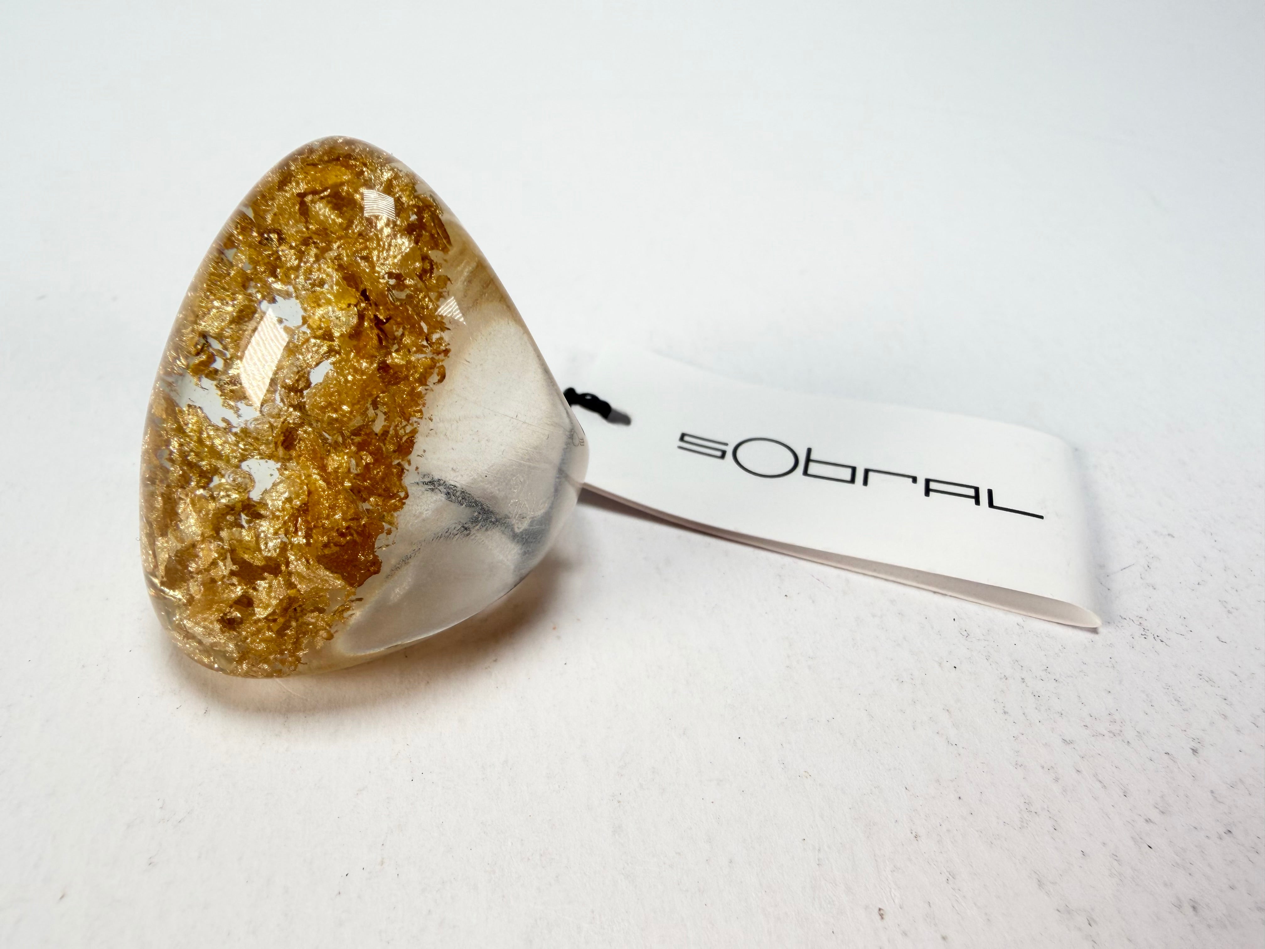 Sobral - Metalique "Super" Resin Ring ( 004337 ) - Size UK P / US 7.5