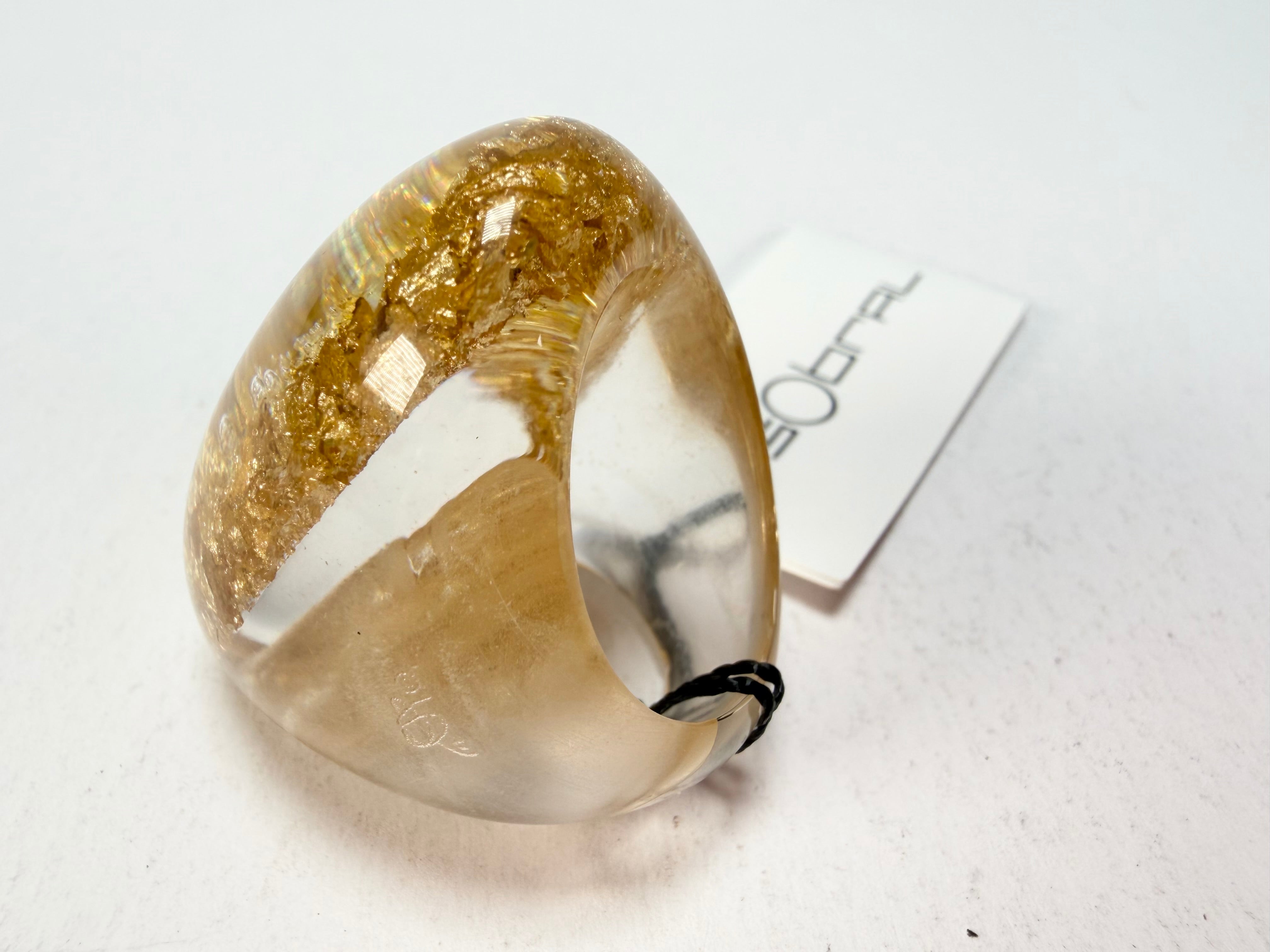 Sobral - Metalique "Super" Resin Ring ( 004337 ) - Size UK P / US 7.5