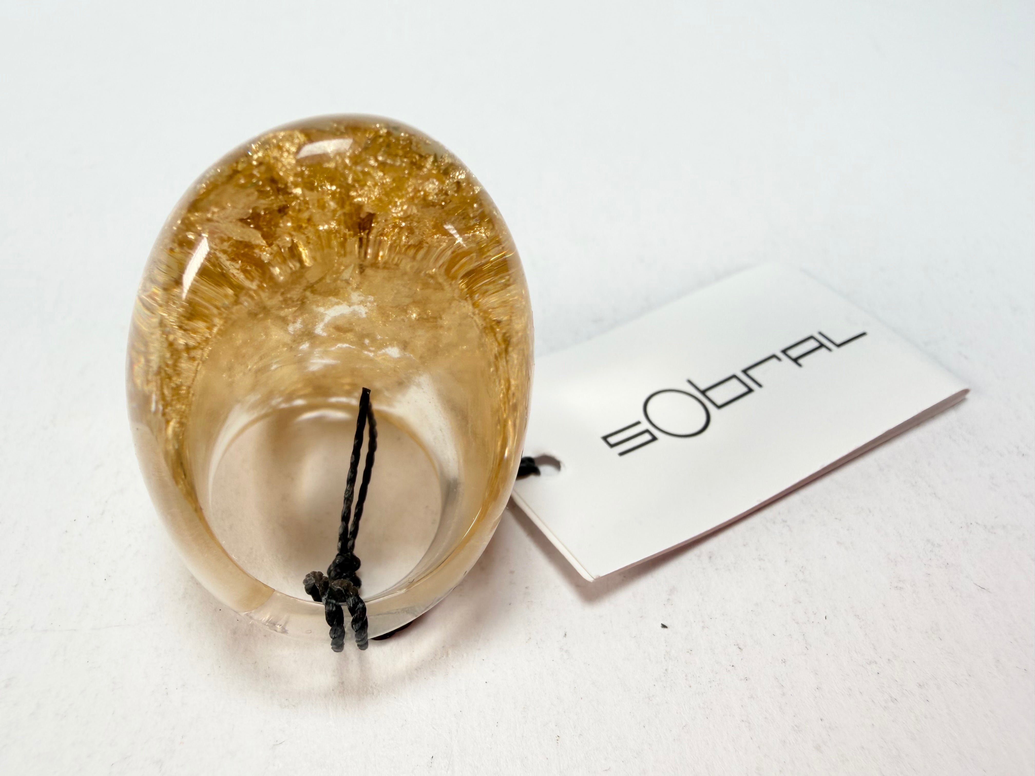 Sobral - Metalique "Super" Resin Ring ( 004337 ) - Size UK P / US 7.5