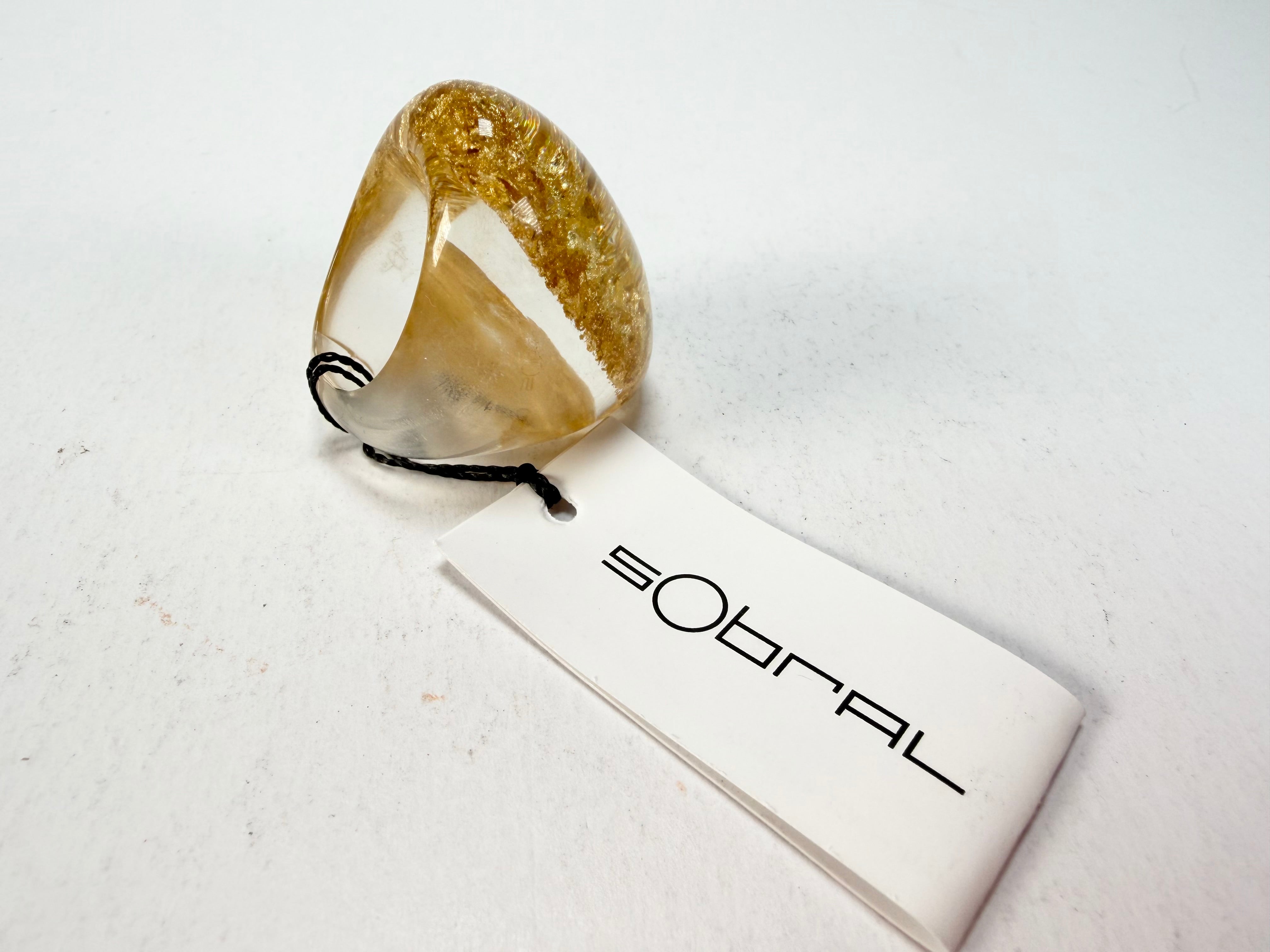 Sobral - Metalique "Super" Resin Ring ( 004337 ) - Size UK P / US 7.5