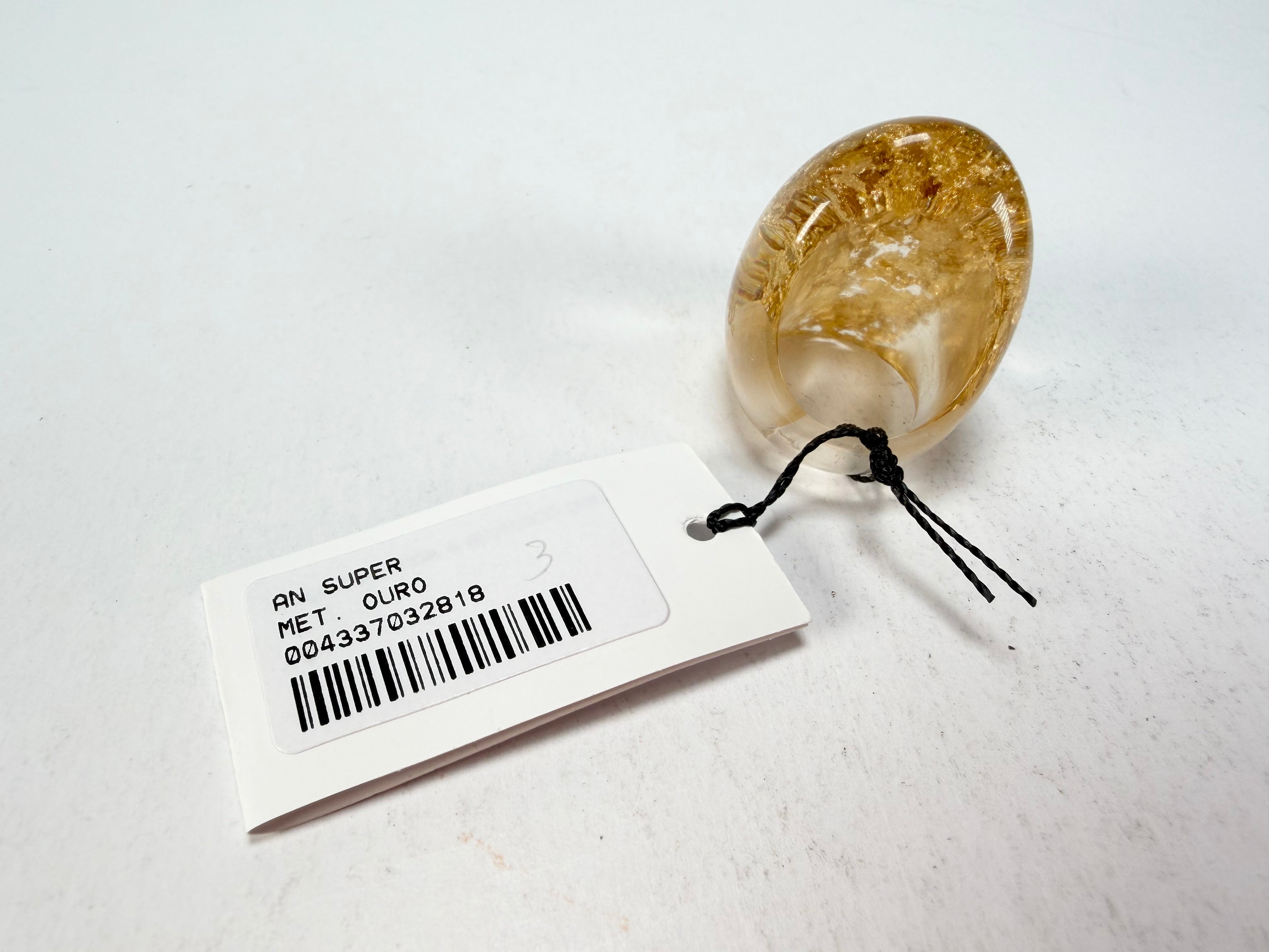 Sobral - Metalique "Super" Resin Ring ( 004337 ) - Size UK P / US 7.5