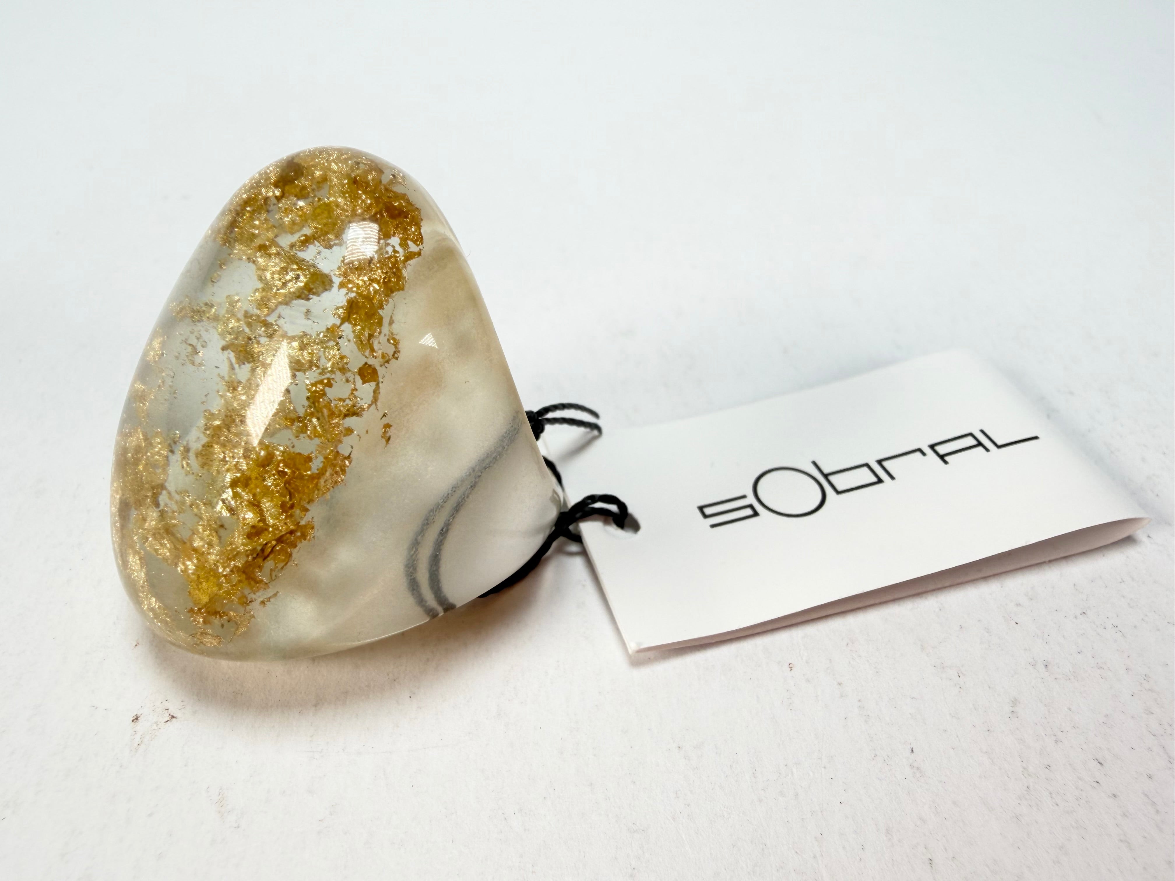 Sobral - Metalique "Super" Resin Ring ( 004337 ) - Size UK S / US 9