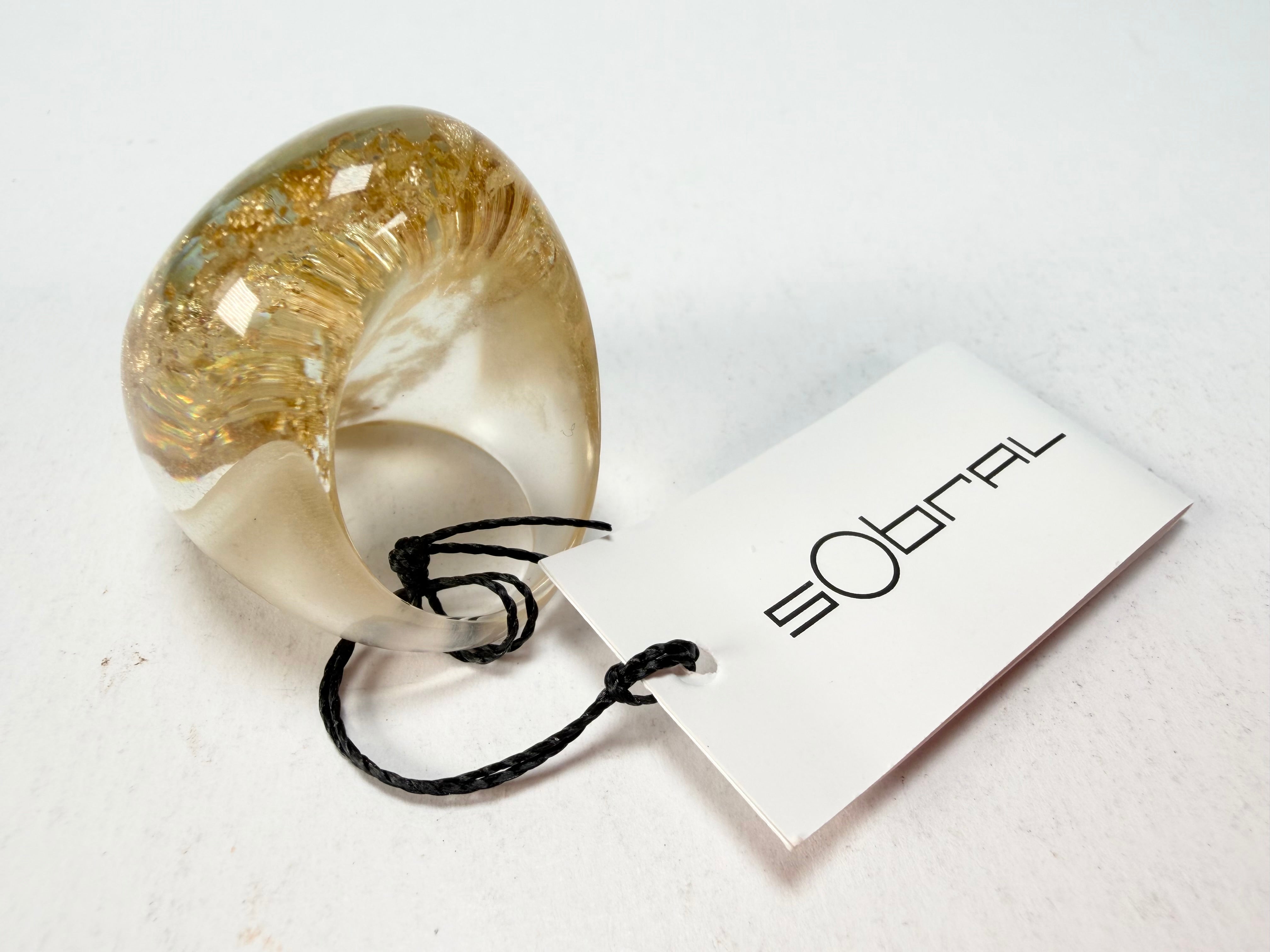 Sobral - Metalique "Super" Resin Ring ( 004337 ) - Size UK S / US 9