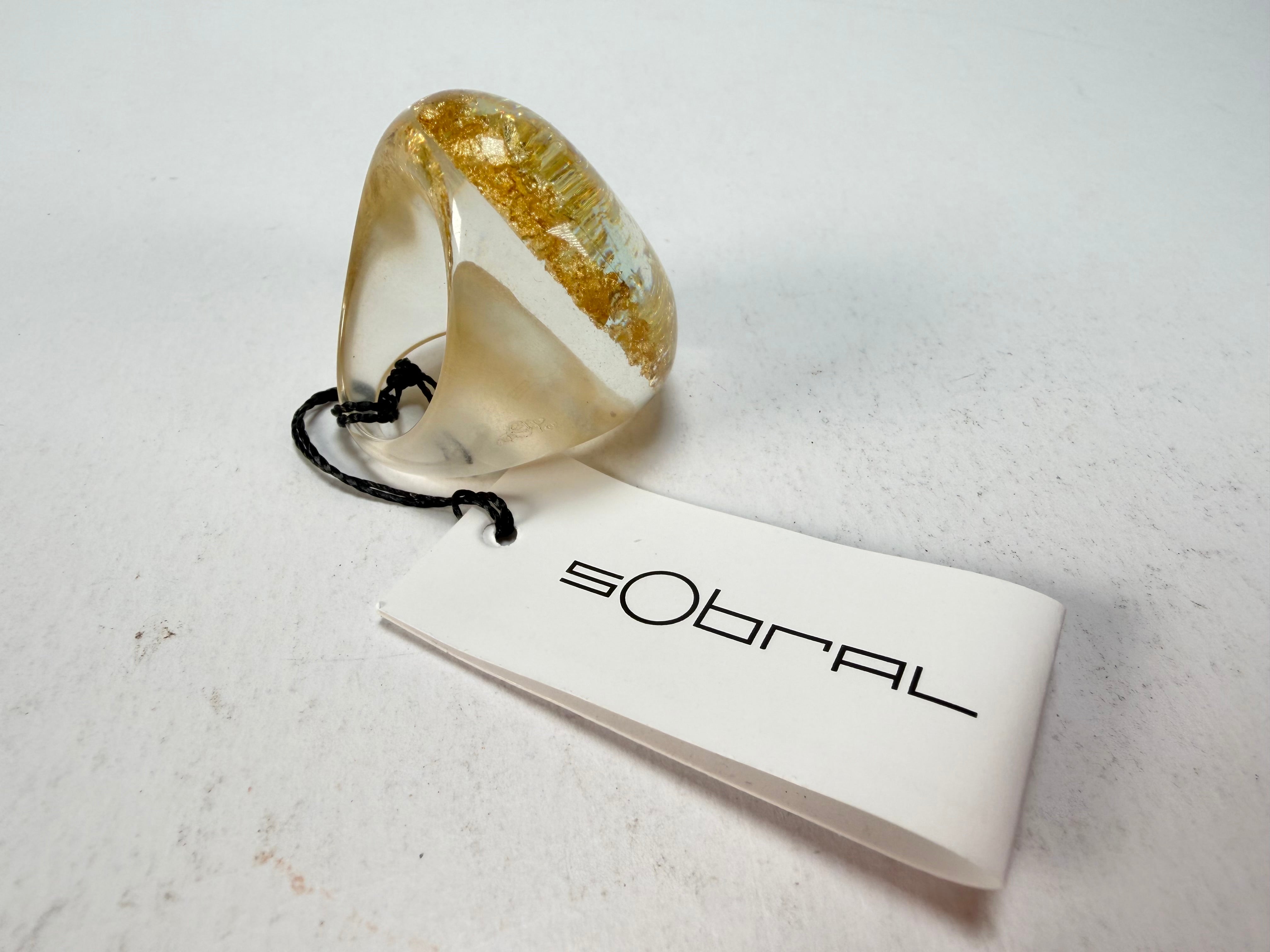 Sobral - Metalique "Super" Resin Ring ( 004337 ) - Size UK S / US 9