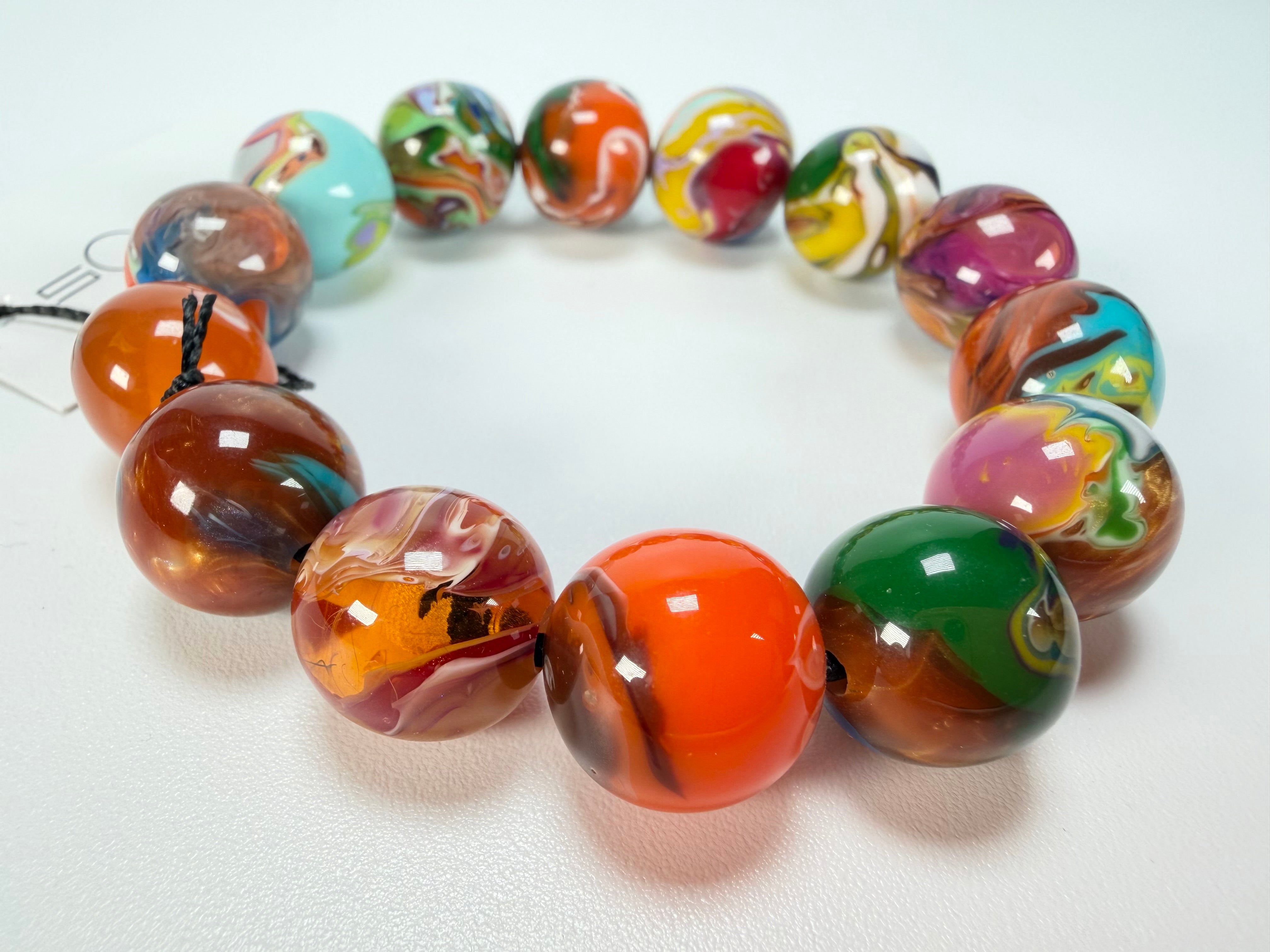 Sobral - Planets "Orbitalis" Pollock Elasticated Resin Bracelet ( 005454 )