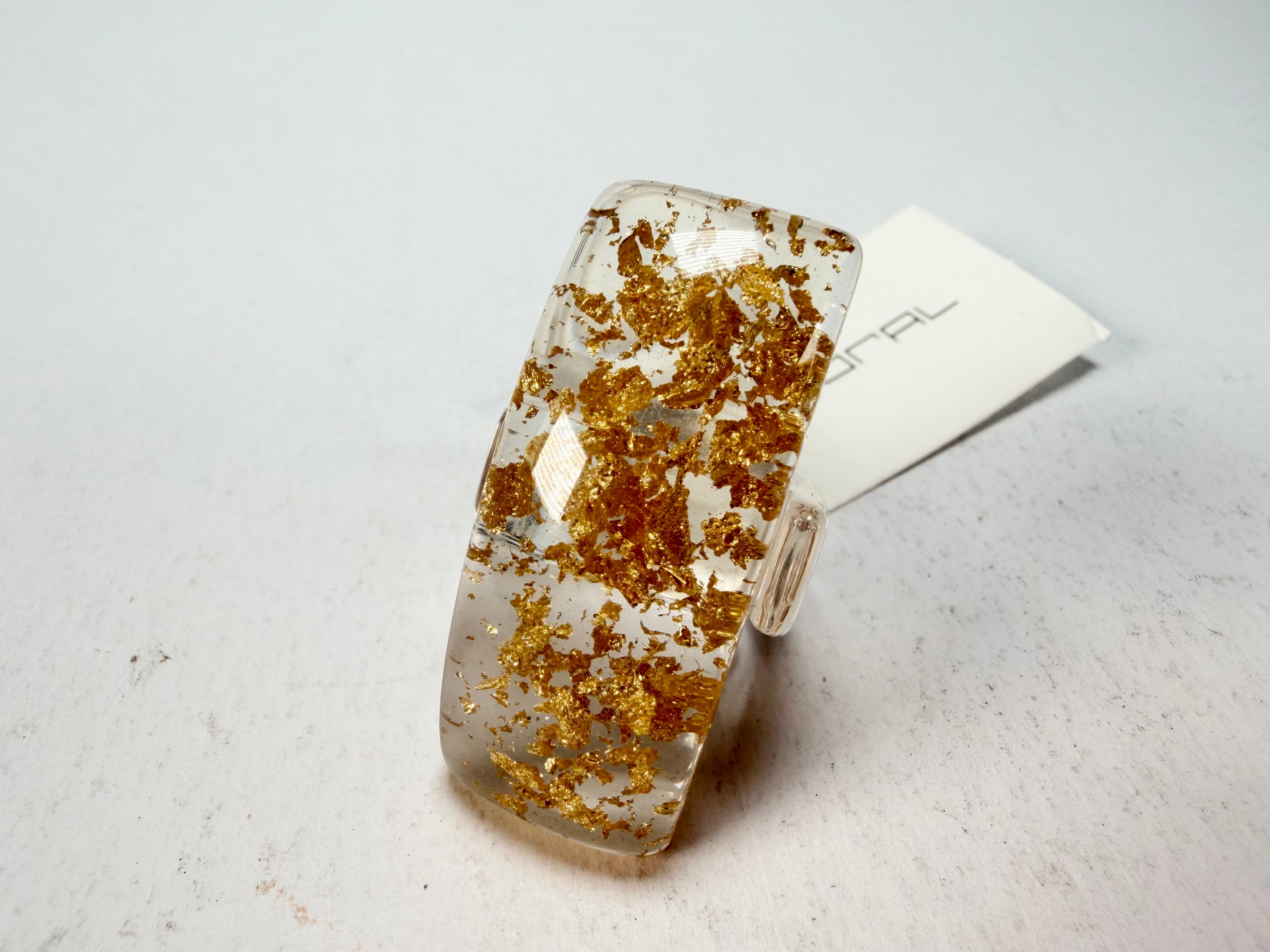 Sobral - Metalique "Sandra" Resin Ring ( 004769 ) - Size UK O / US 7