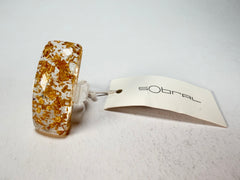 Sobral - Metalique "Sandra" Resin Ring ( 004769 ) - Size UK R / US 8.5