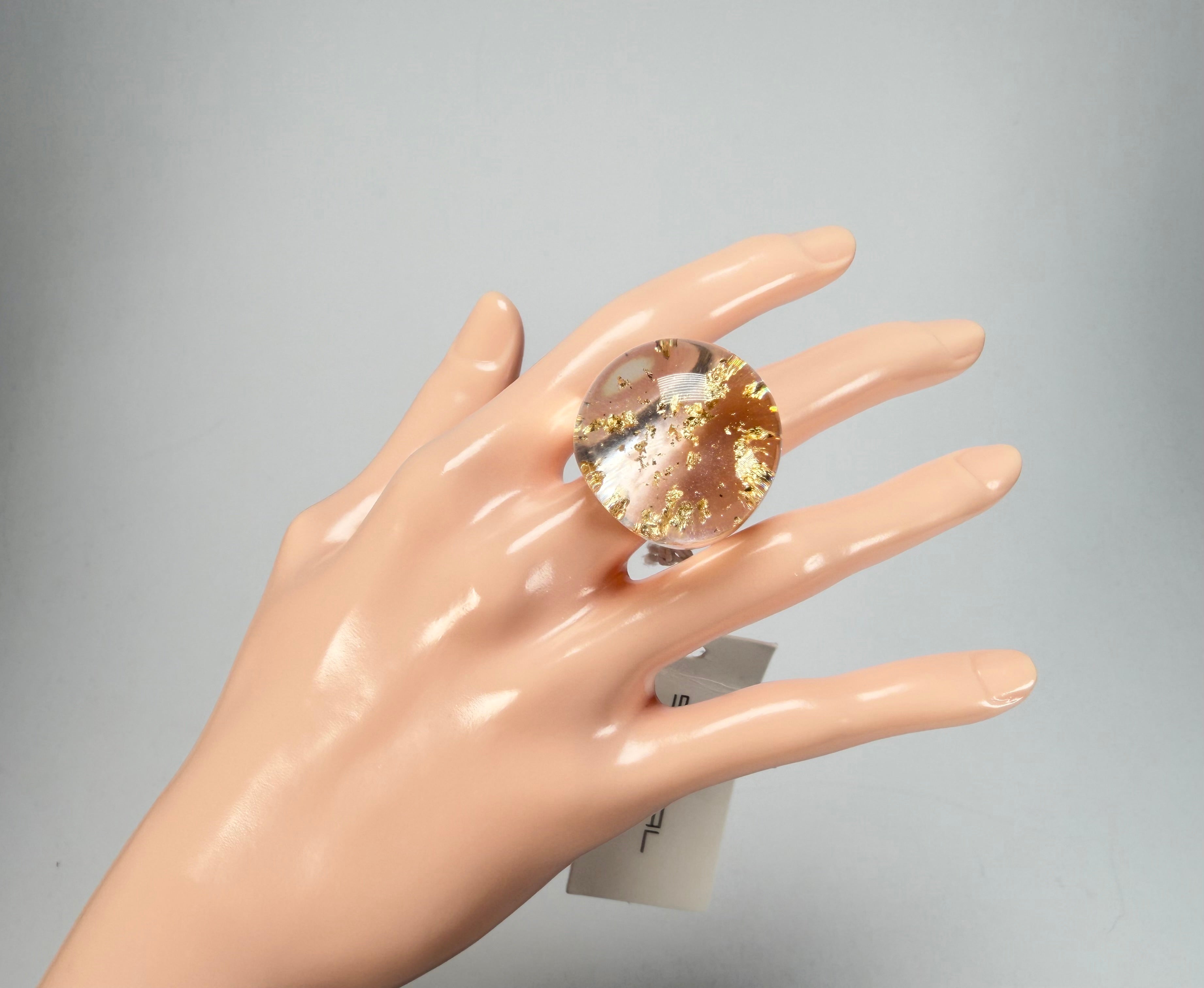 Sobral - Metalique "Apolo" Resin Ring ( 002836 ) - Size UK N / US 6.5