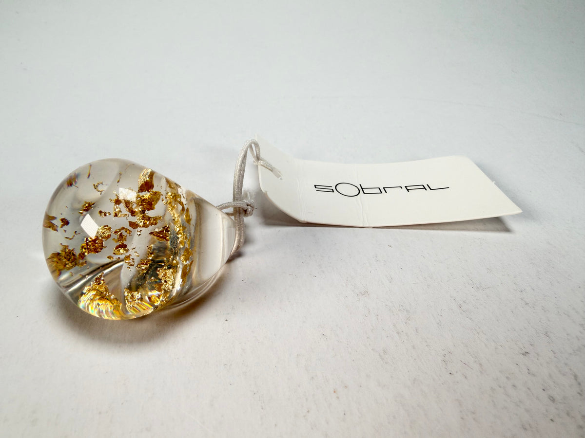 Sobral - Metalique "Apolo" Resin Ring ( 002836 ) - Size UK N / US 6.5