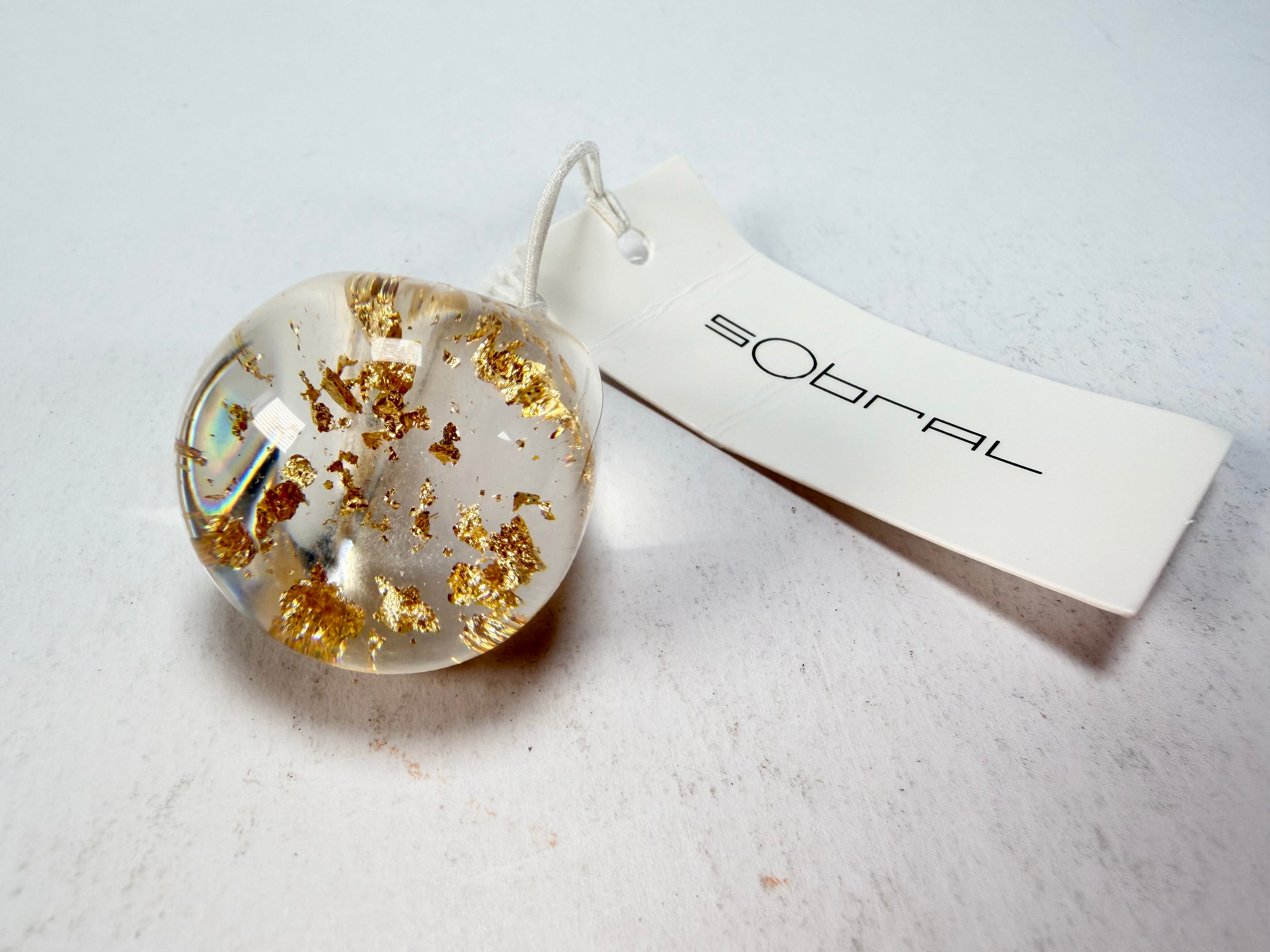 Sobral - Metalique "Apolo" Resin Ring ( 002836 ) - Size UK N / US 6.5
