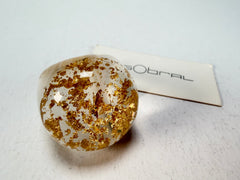 Sobral - Metalique "Apolo" Resin Ring ( 002836 ) - Size UK R / US 9