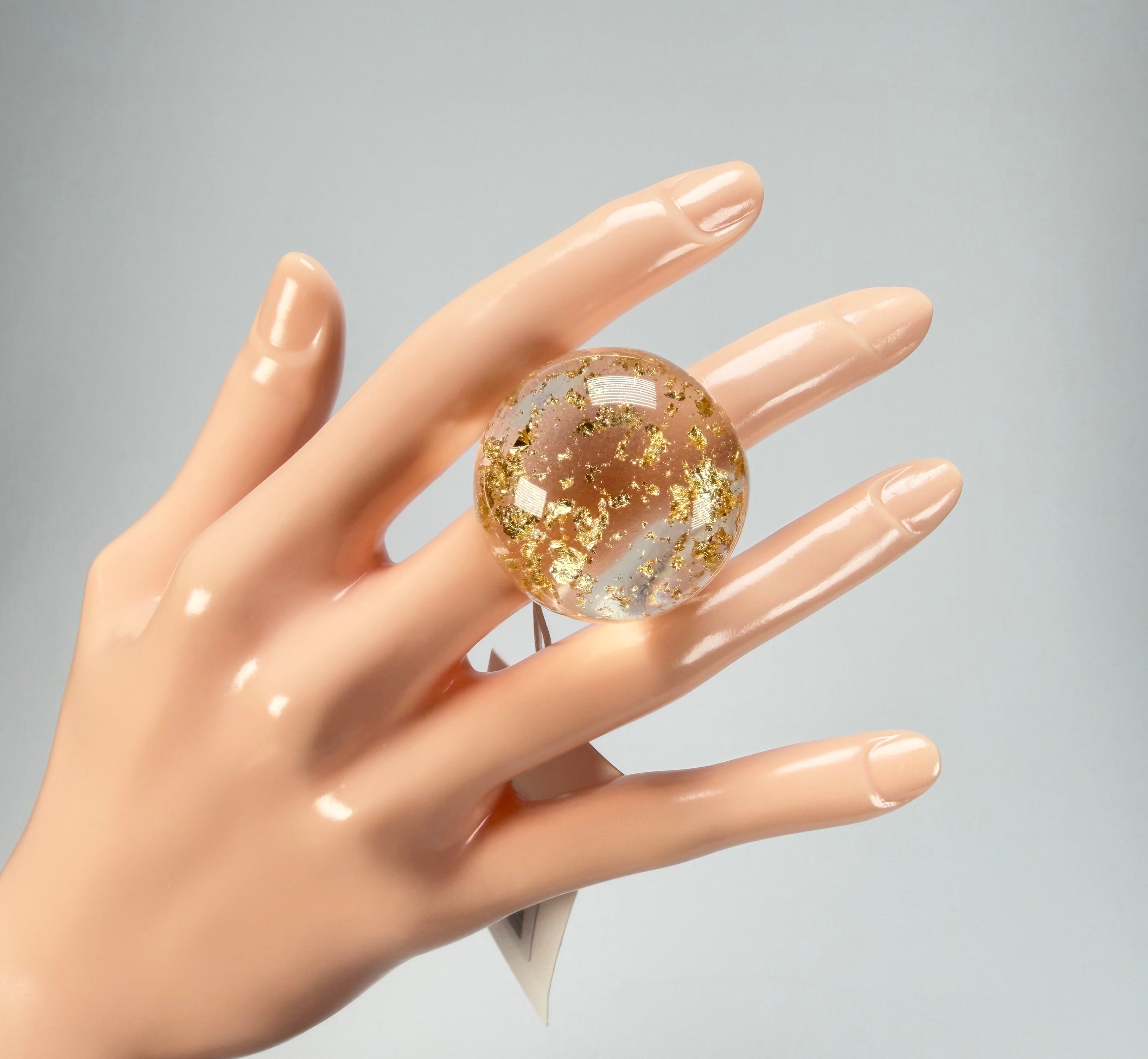 Sobral - Metalique "Apolo" Resin Ring ( 002836 ) - Size UK S / US 9