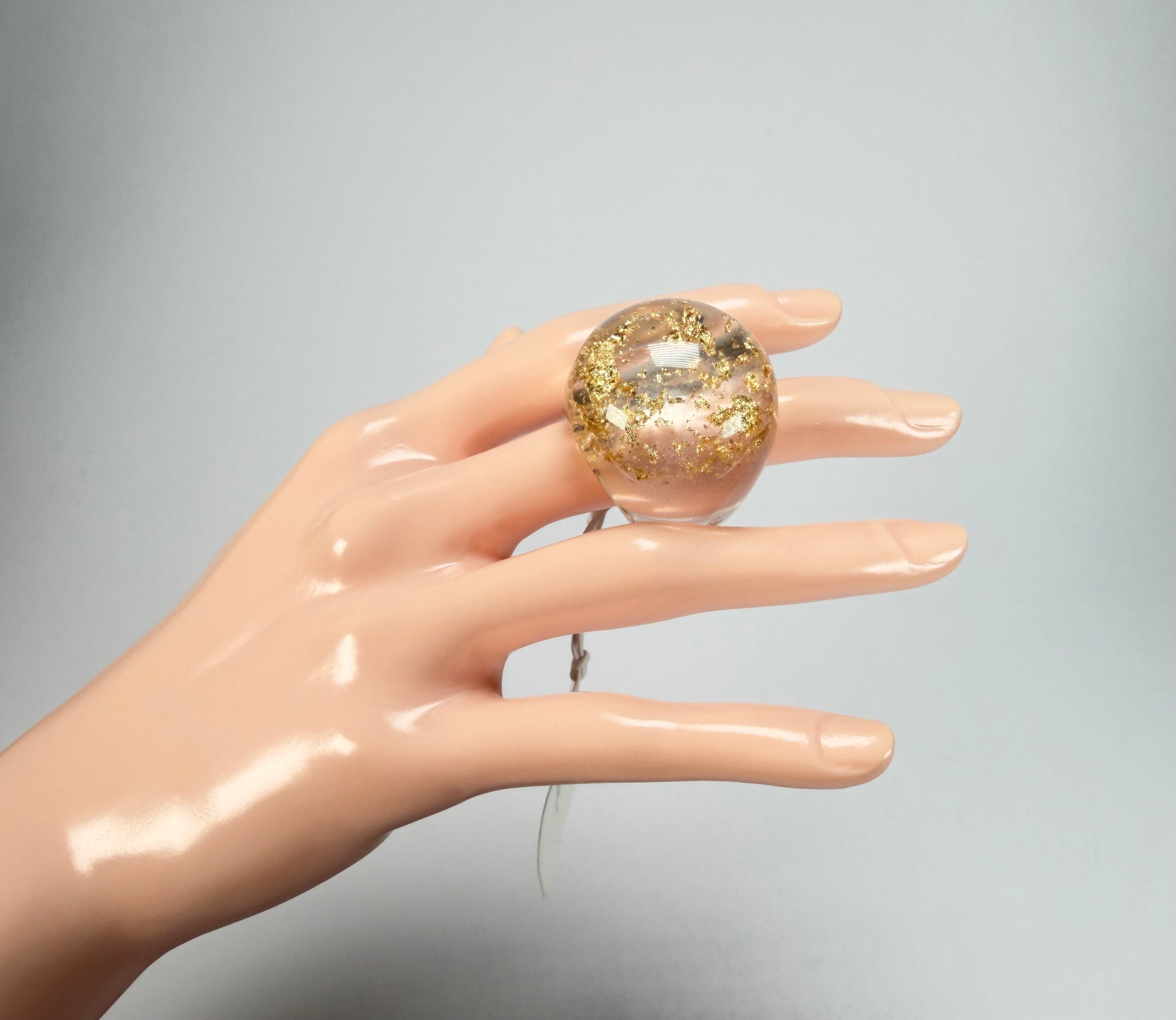 Sobral - Metalique "Apolo" Resin Ring ( 002836 ) - Size UK S / US 9