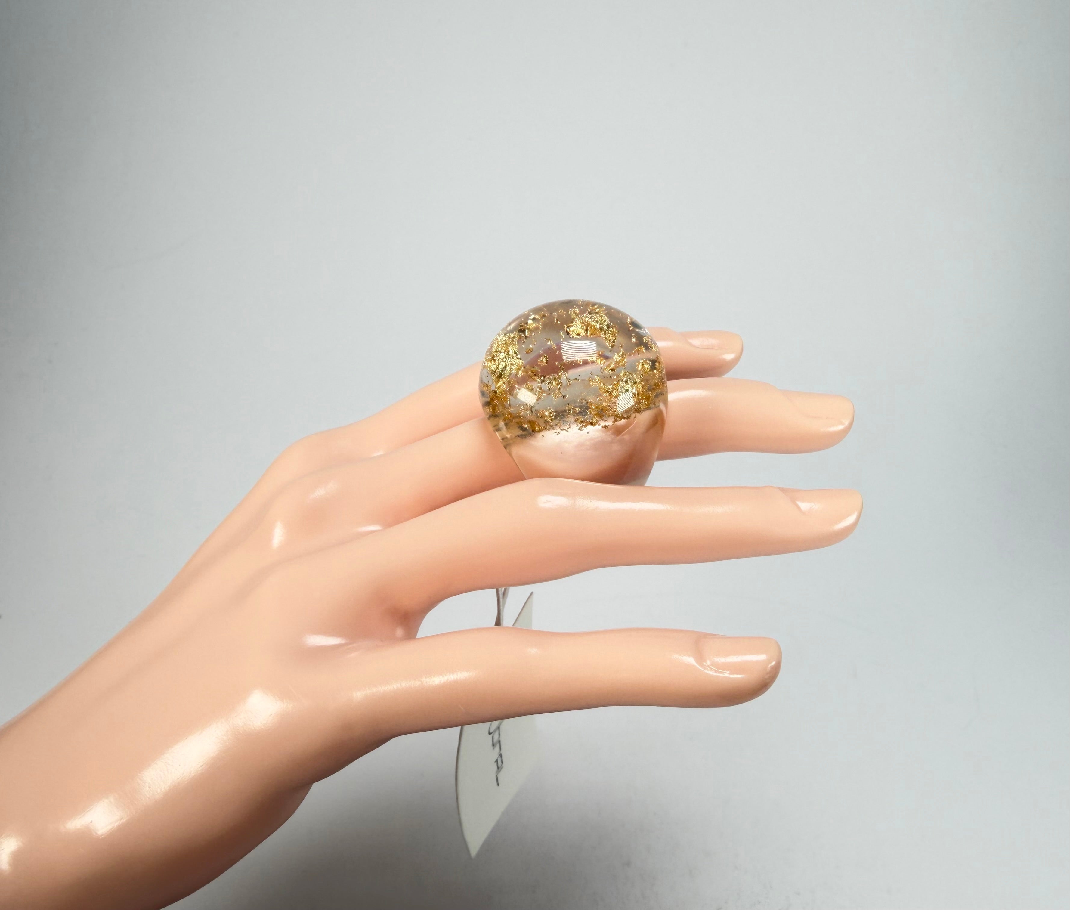 Sobral - Metalique "Apolo" Resin Ring ( 002836 ) - Size UK S / US 9