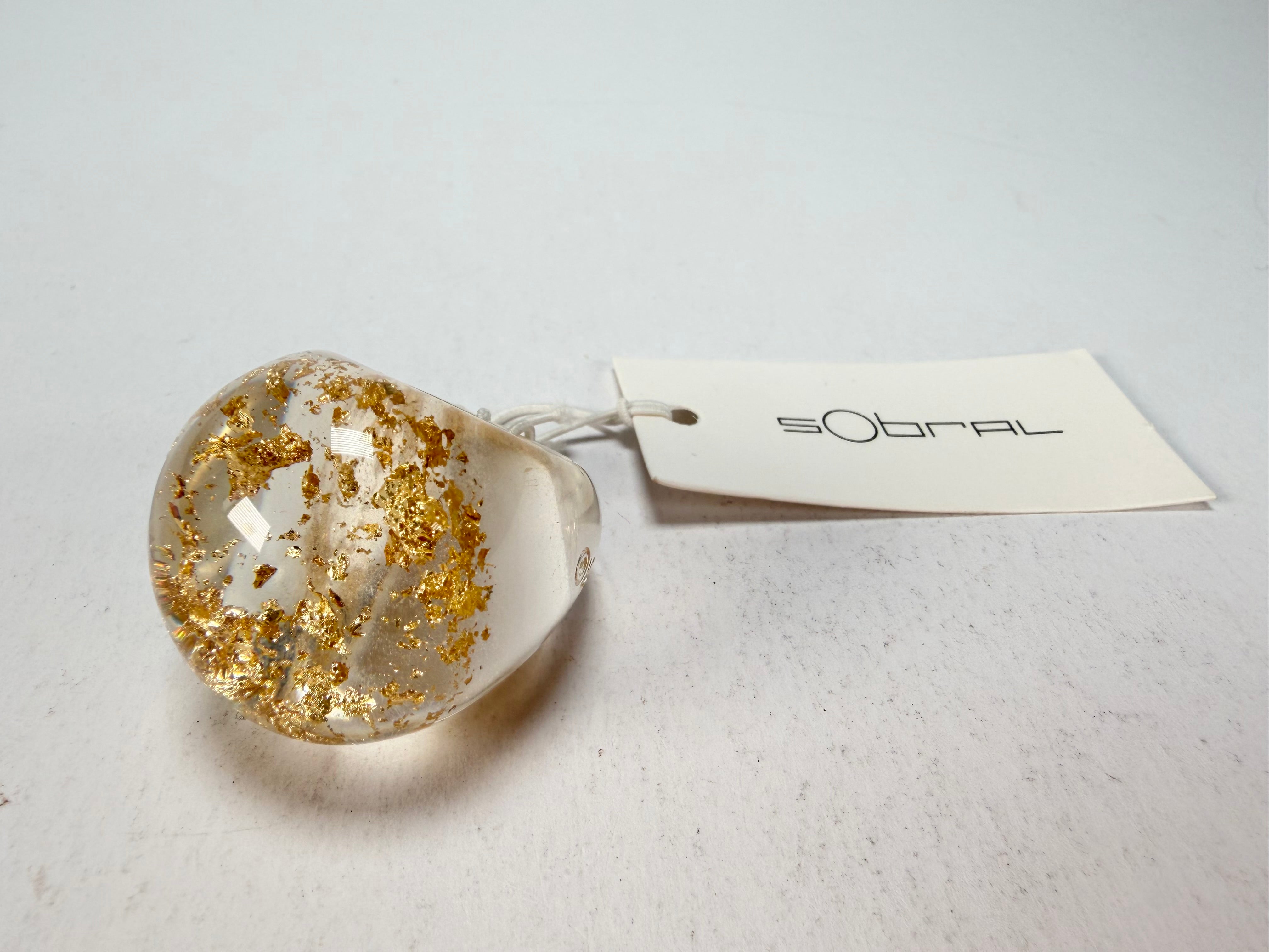 Sobral - Metalique "Apolo" Resin Ring ( 002836 ) - Size UK S / US 9