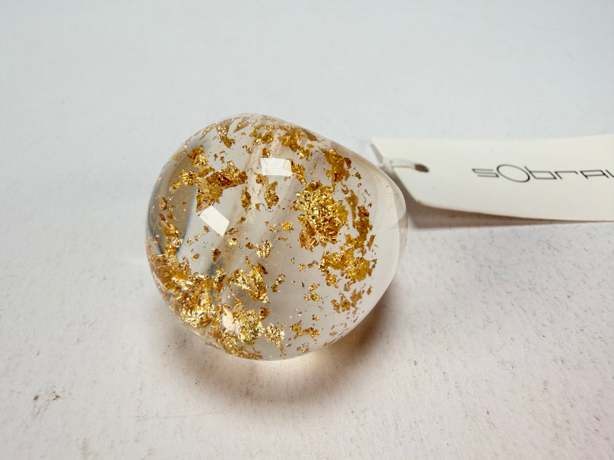 Sobral - Metalique "Apolo" Resin Ring ( 002836 ) - Size UK S / US 9
