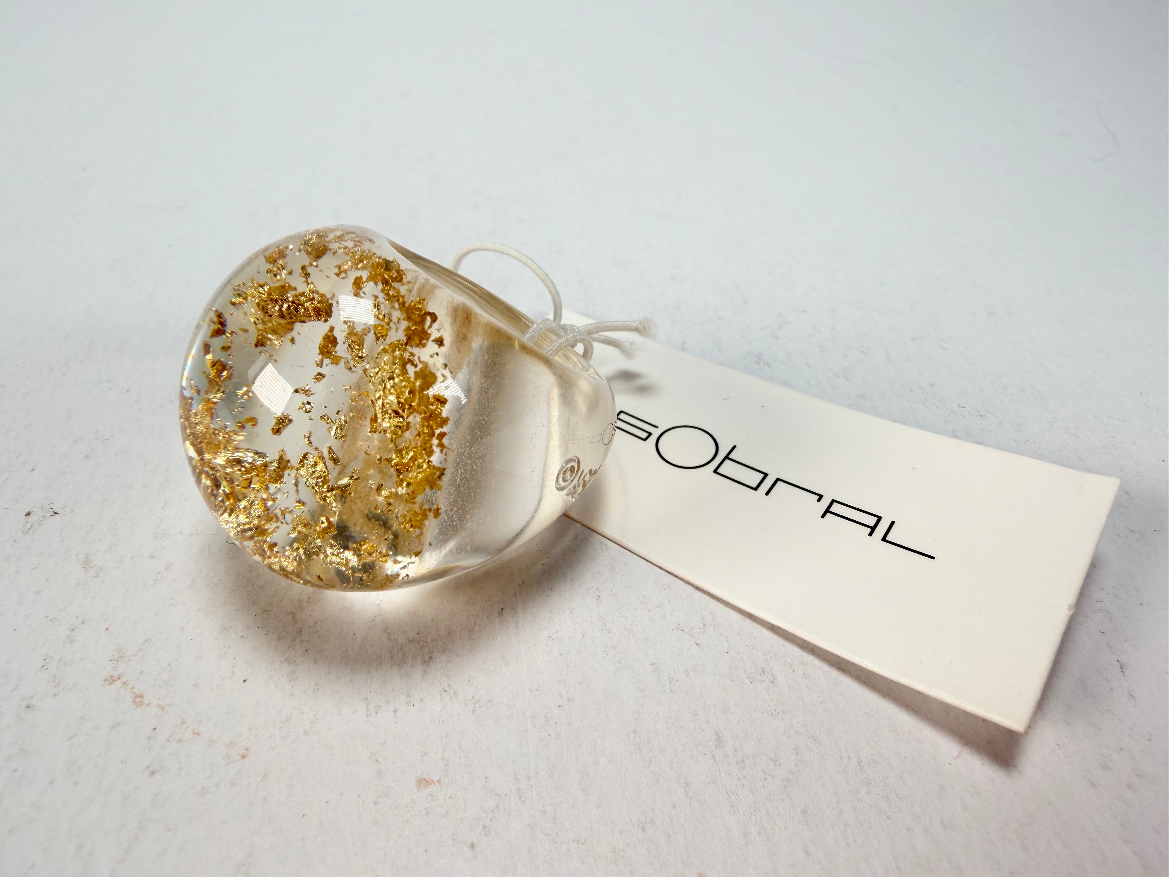 Sobral - Metalique "Apolo" Resin Ring ( 002836 ) - Size UK S / US 9