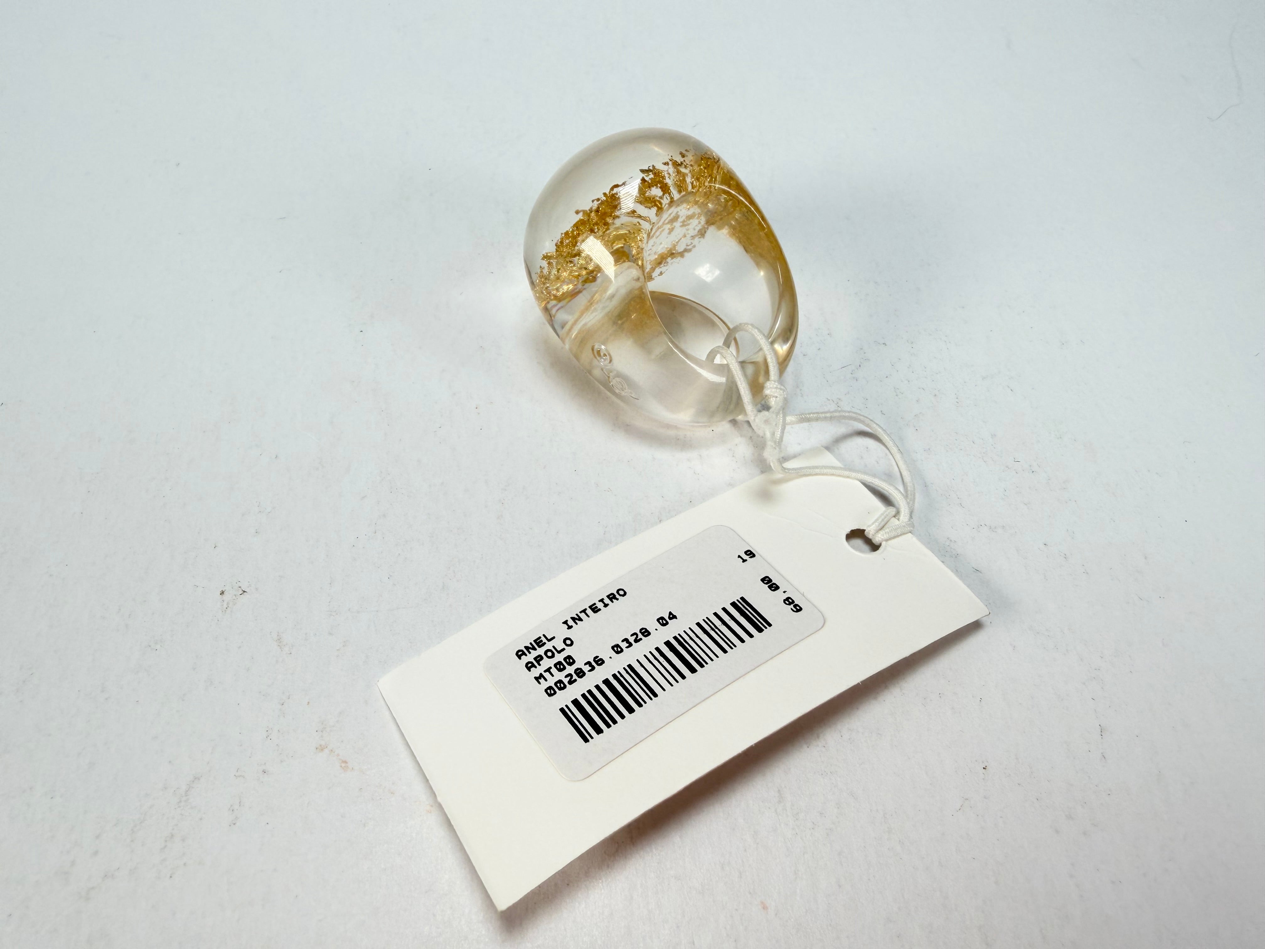 Sobral - Metalique "Apolo" Resin Ring ( 002836 ) - Size UK S / US 9
