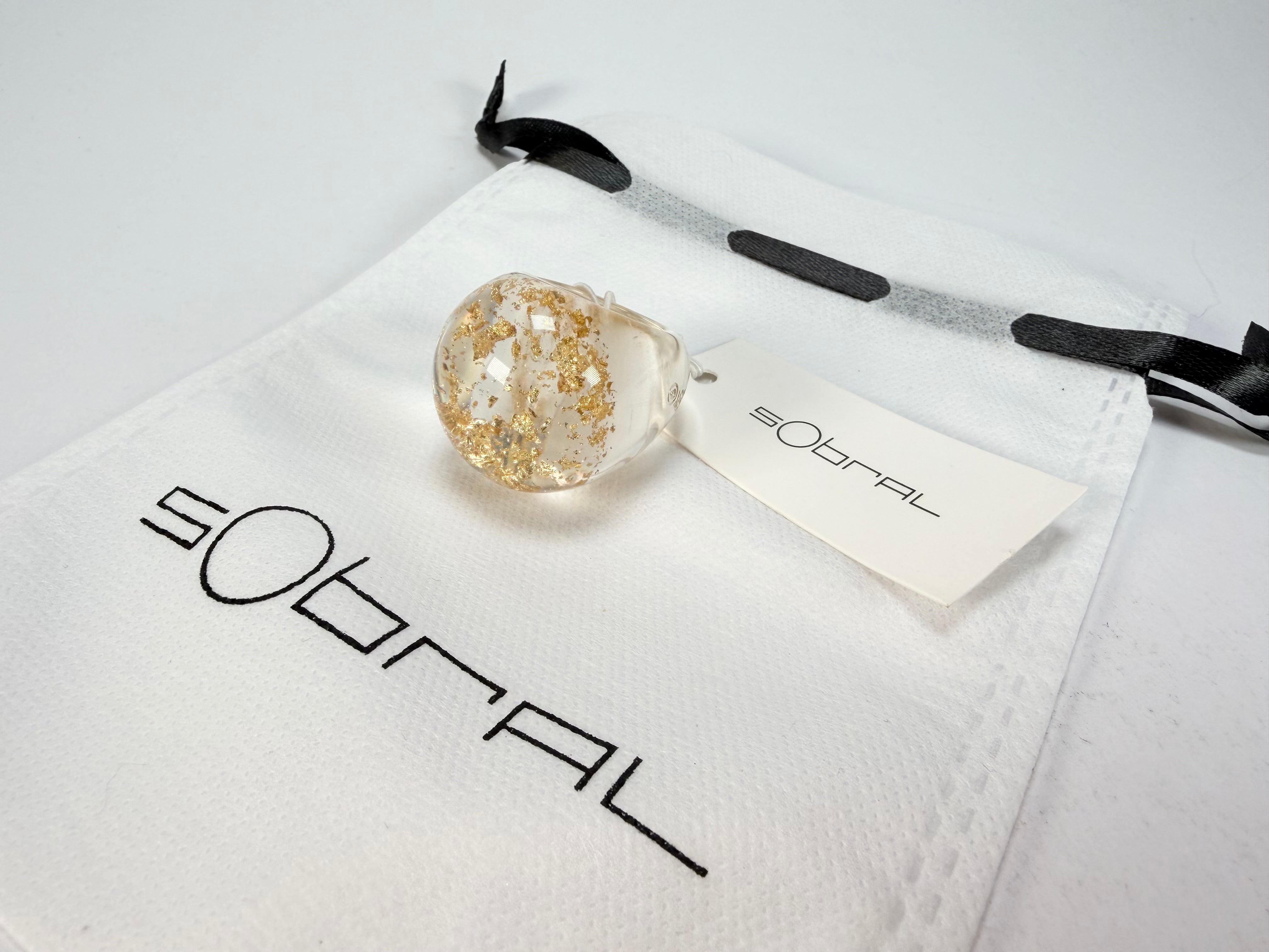 Sobral - Metalique "Apolo" Resin Ring ( 002836 ) - Size UK S / US 9