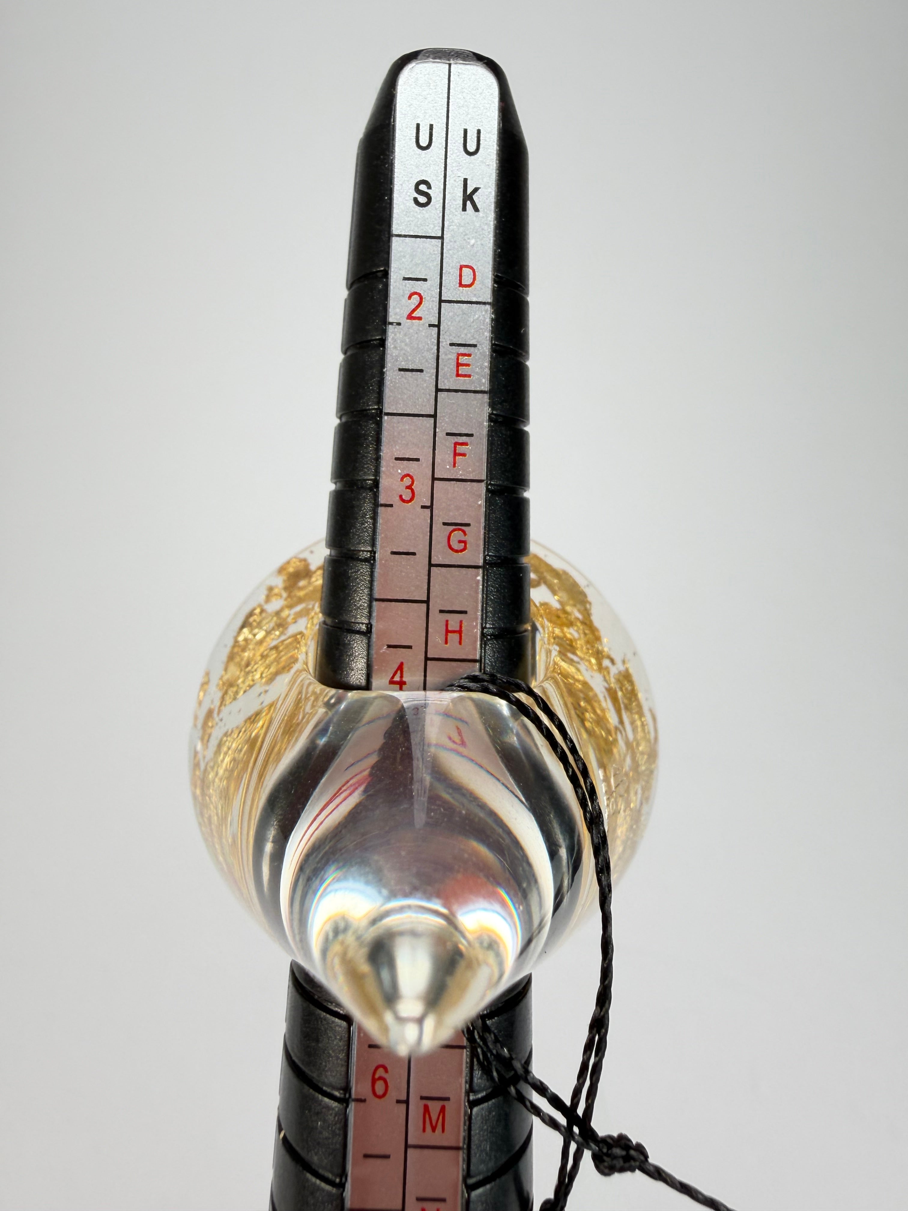 Sobral - Metalique "Cone" Resin Ring ( 000000 ) - Size UK J / US 5
