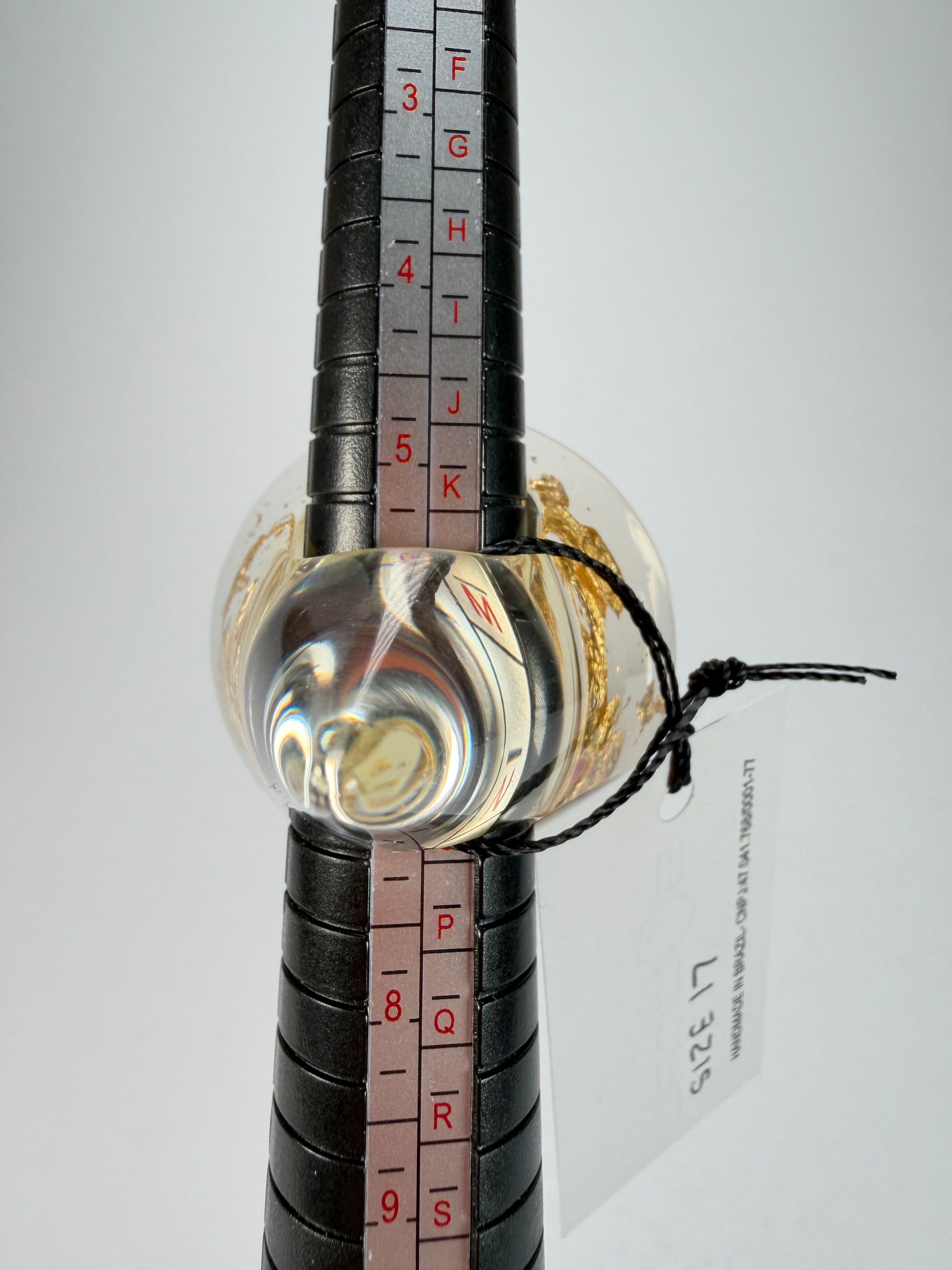 Sobral - Metalique "Cone" Resin Ring ( 000000 ) - Size UK N / US 7