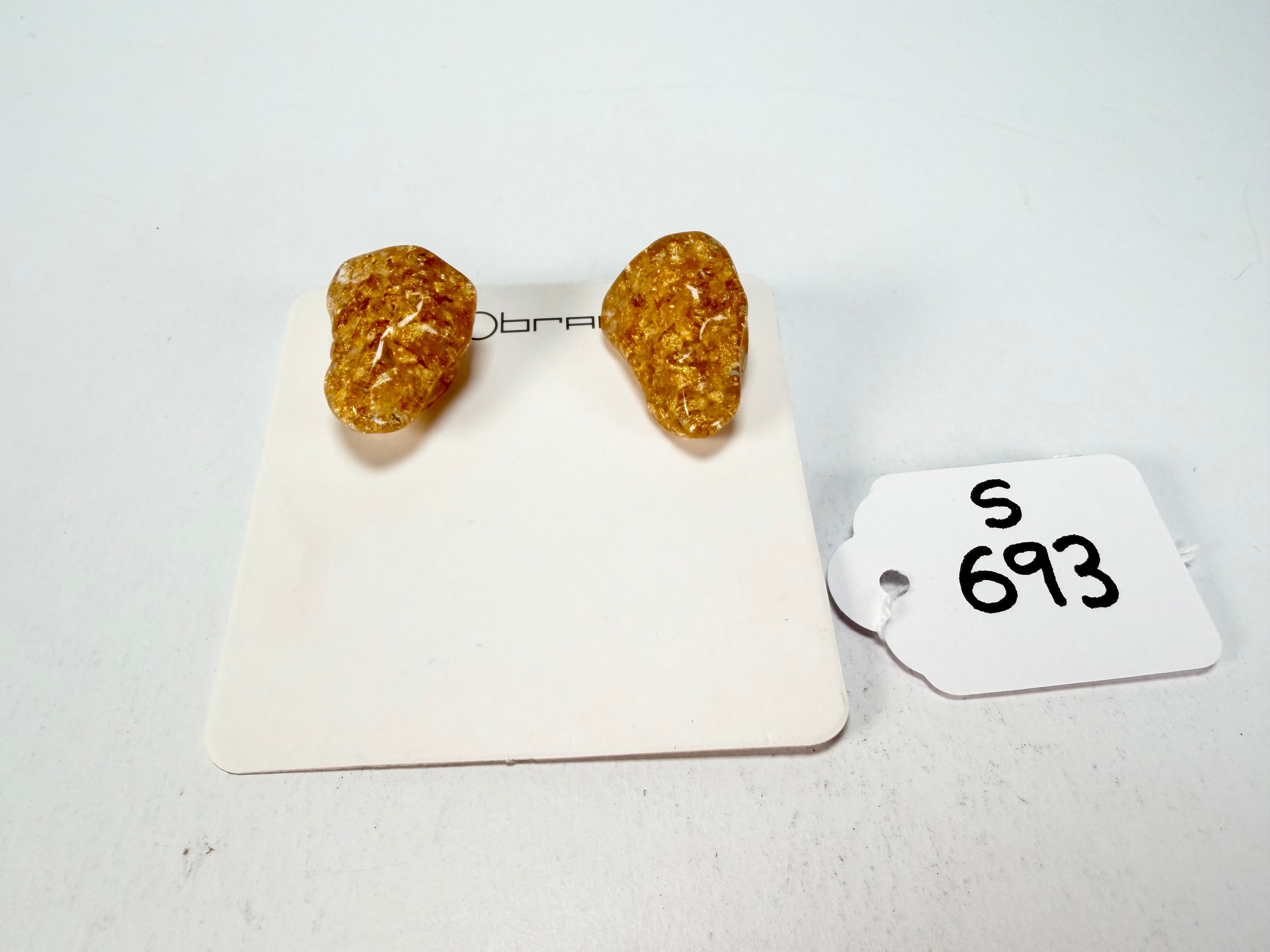 Sobral - Metalique "Compasso" Resin Earrings ( 000000 )