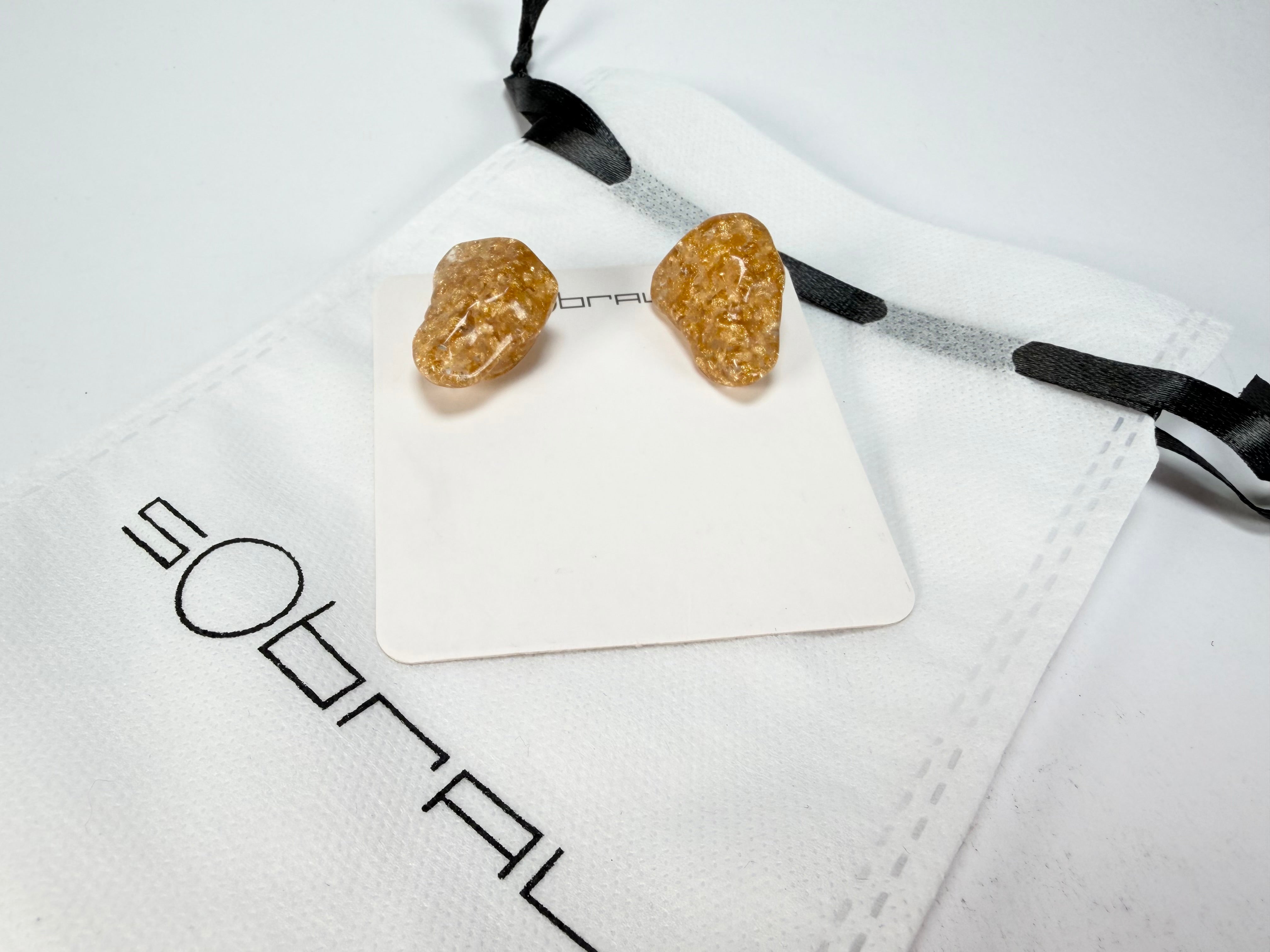Sobral - Metalique "Compasso" Resin Earrings ( 000000 )