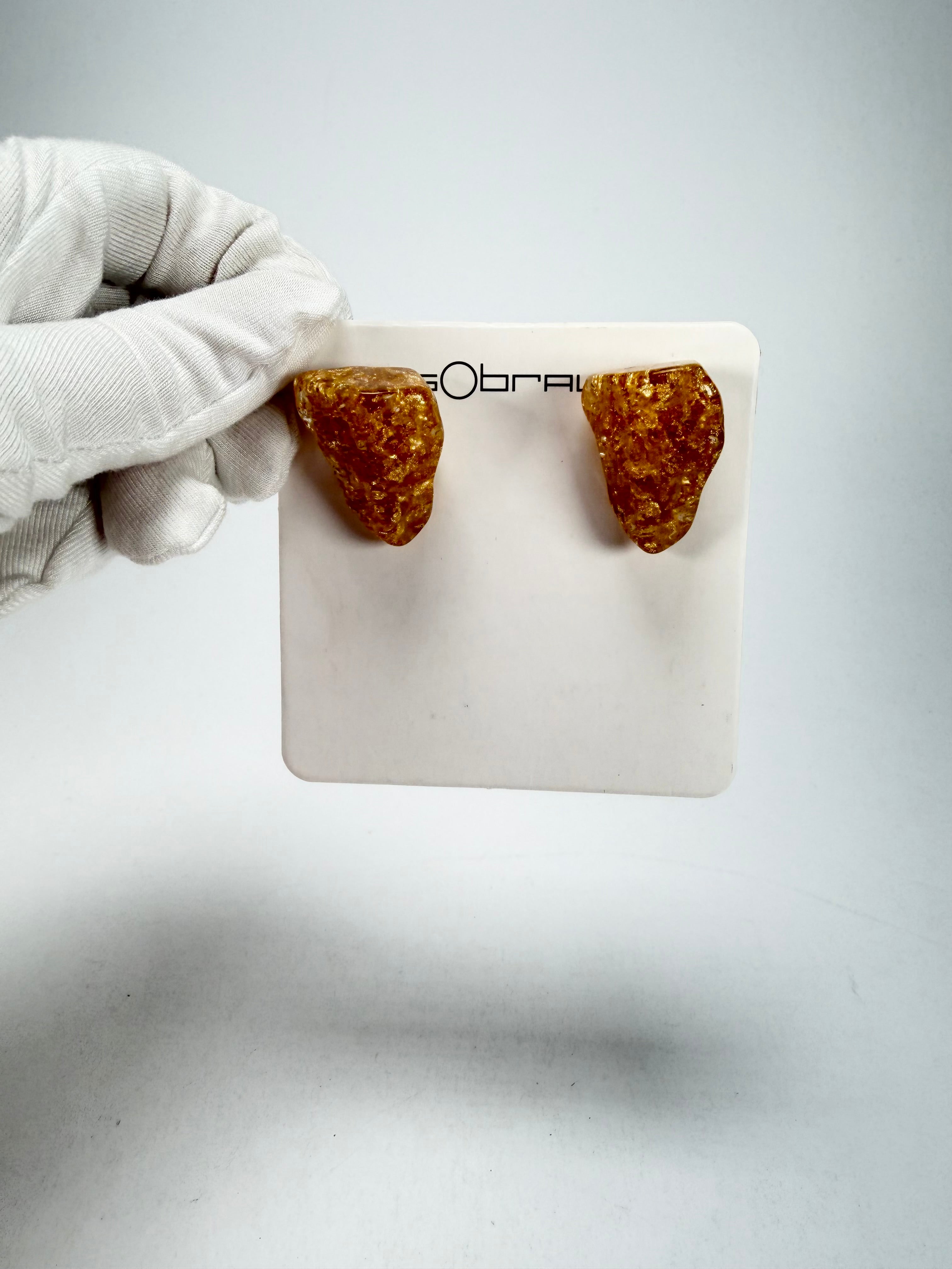 Sobral - Metalique "Compasso" Resin Earrings ( 000000 )