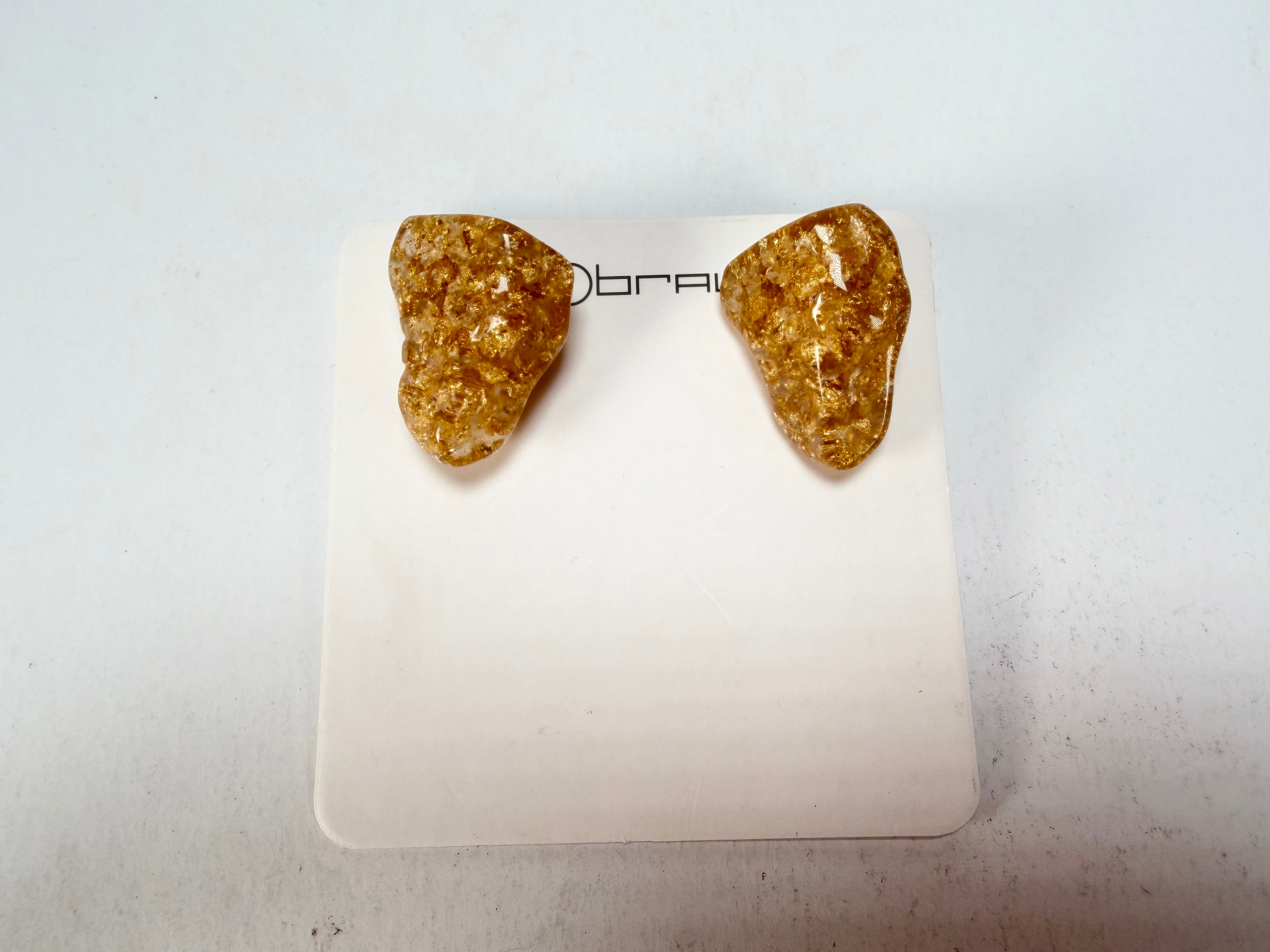 Sobral - Metalique "Compasso" Resin Earrings ( 000000 )