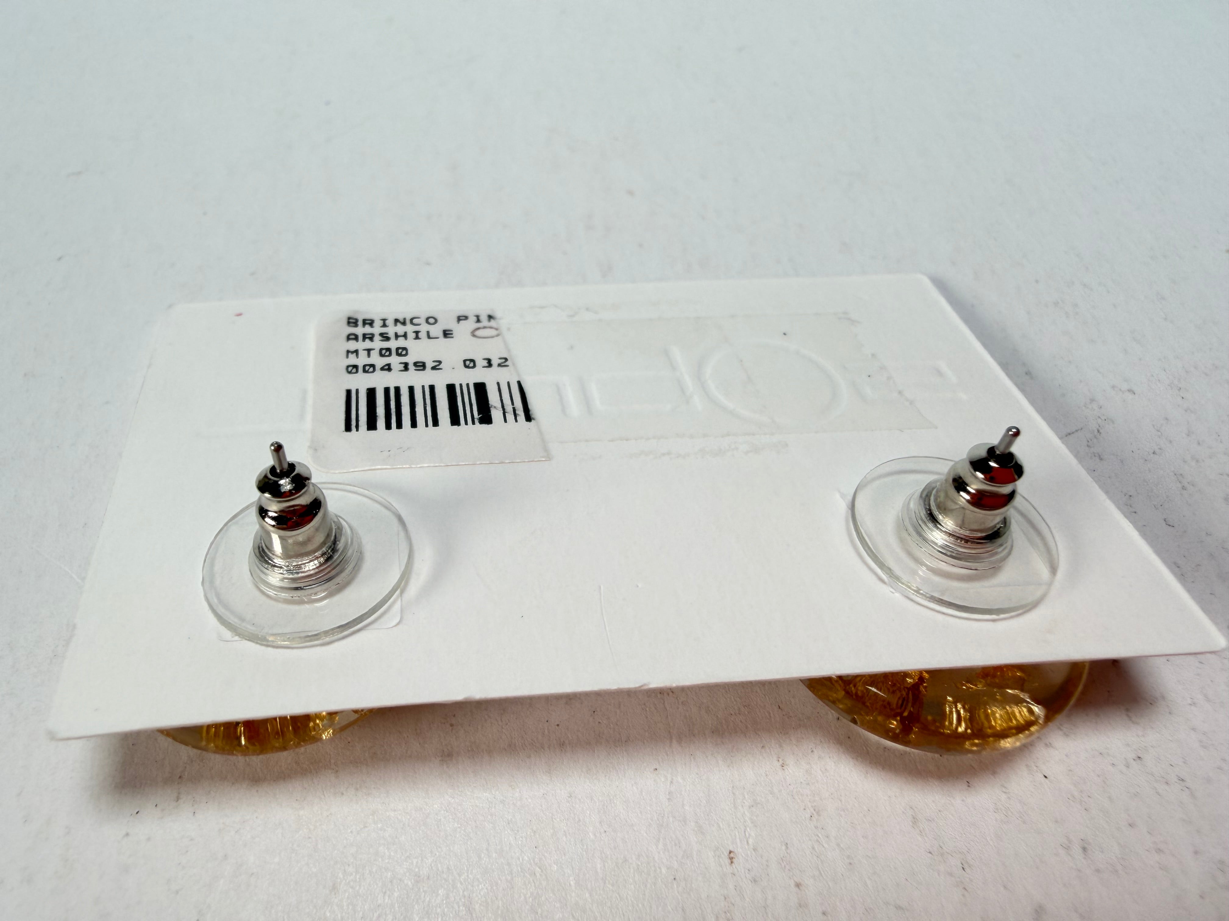 Sobral - Metalique "Ping" Resin Earrings ( 004392 )