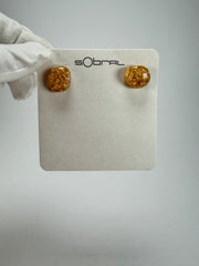 Sobral - Metalique "Xenia" Resin Earrings ( 004447 )