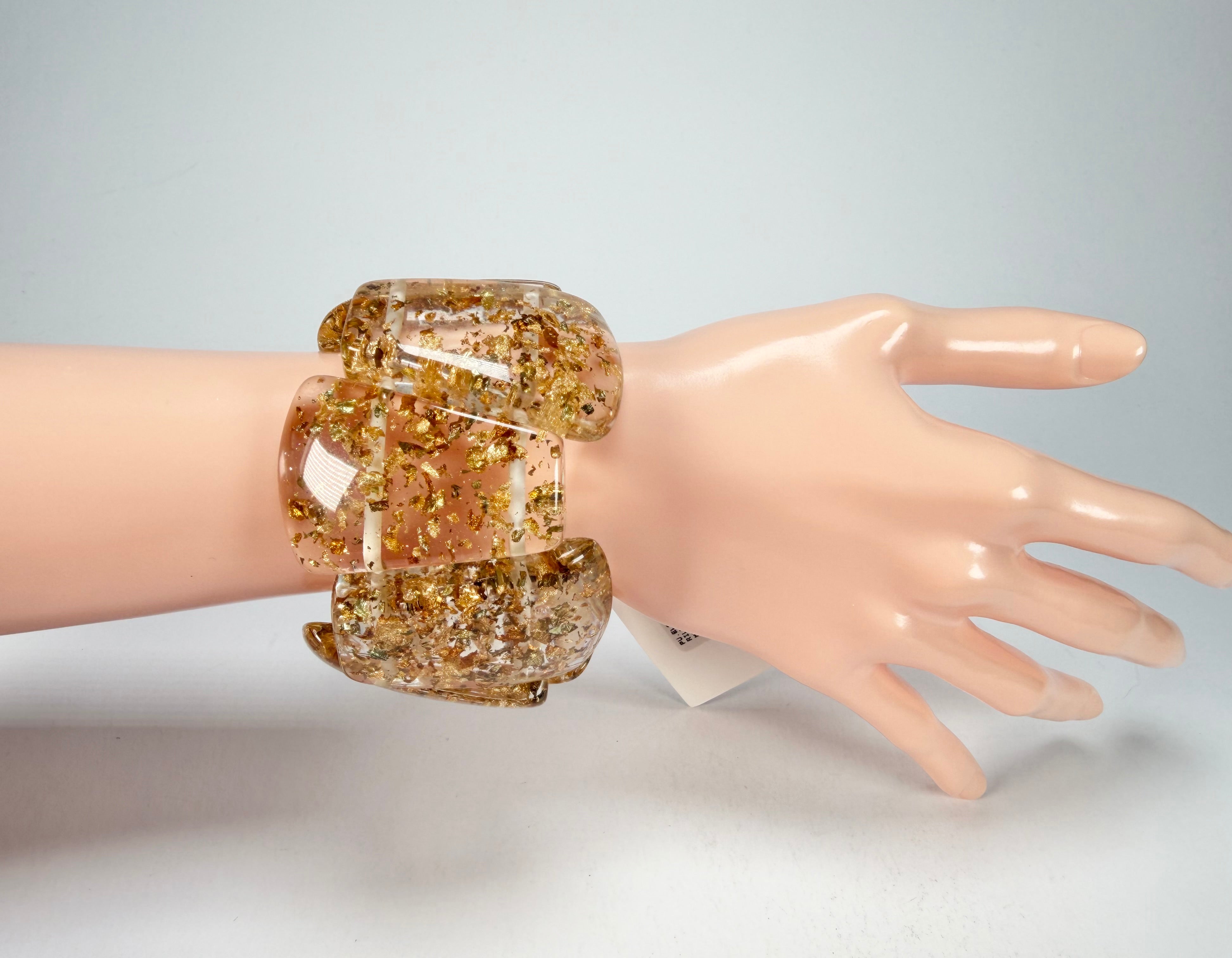 Sobral - Metalique "Rimla" Darker Tones Elasticated Bracelet ( 004498 )