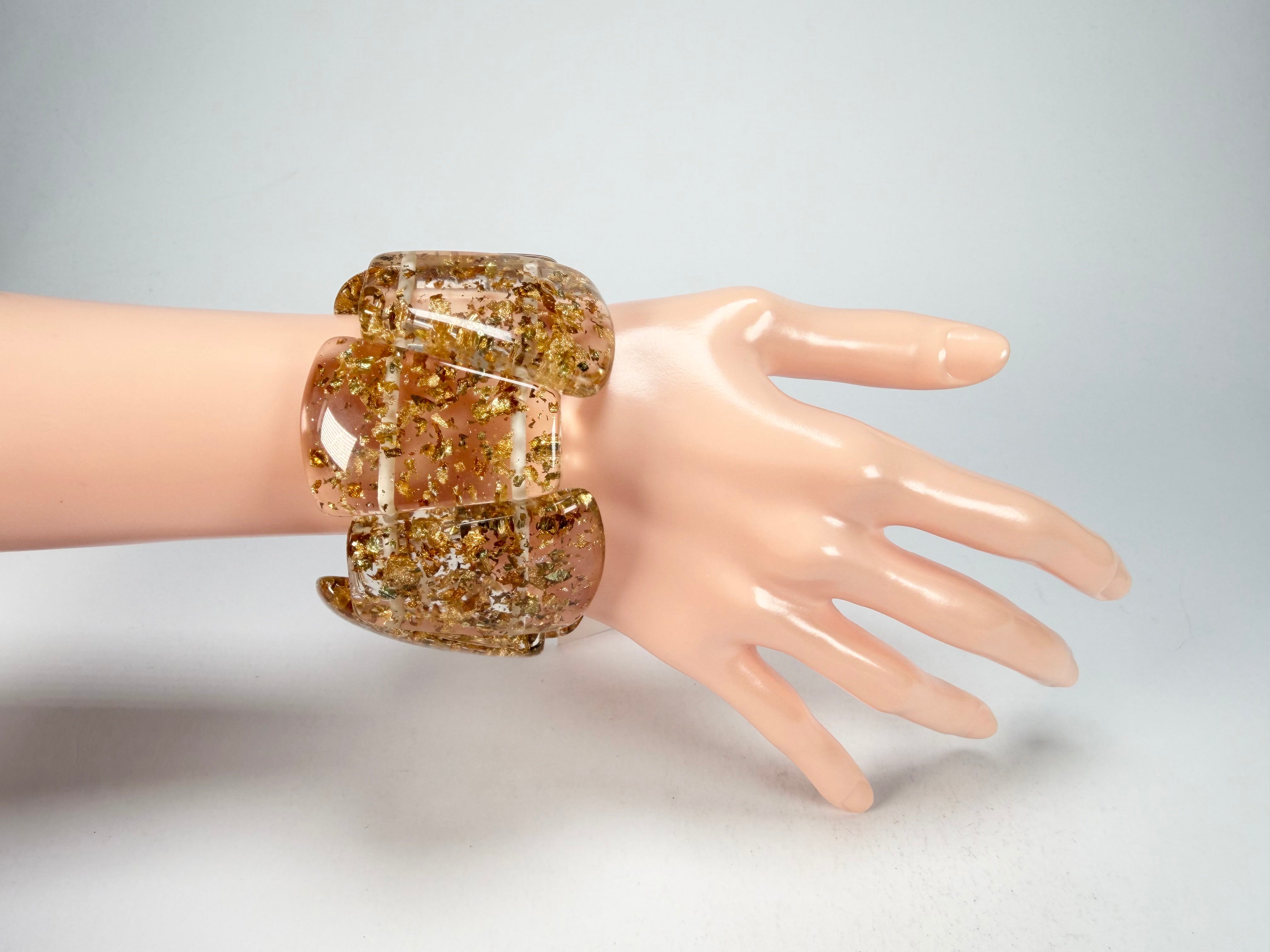 Sobral - Metalique "Rimla" Darker Tones Elasticated Bracelet ( 004498 )