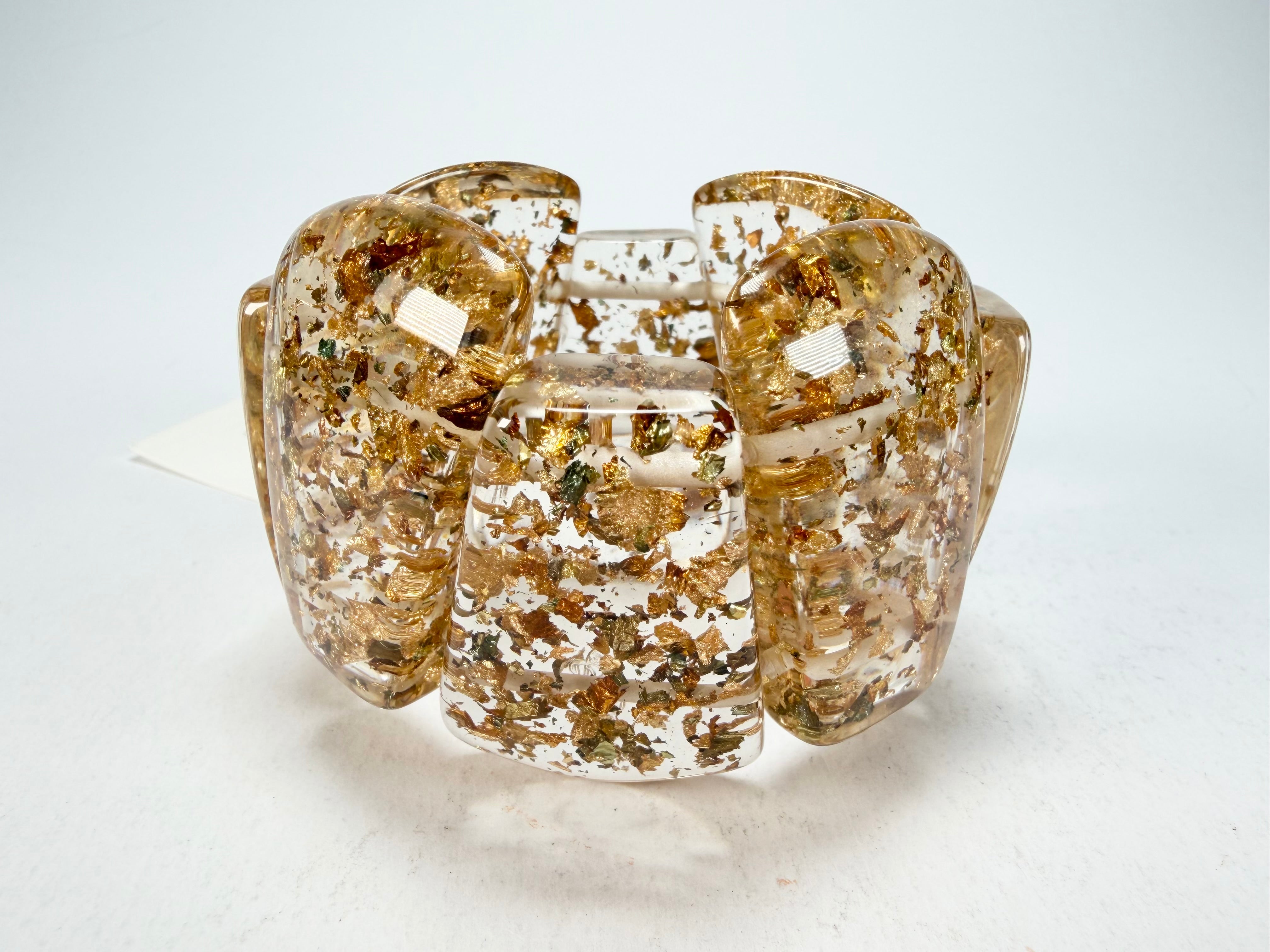 Sobral - Metalique "Rimla" Darker Tones Elasticated Bracelet ( 004498 )