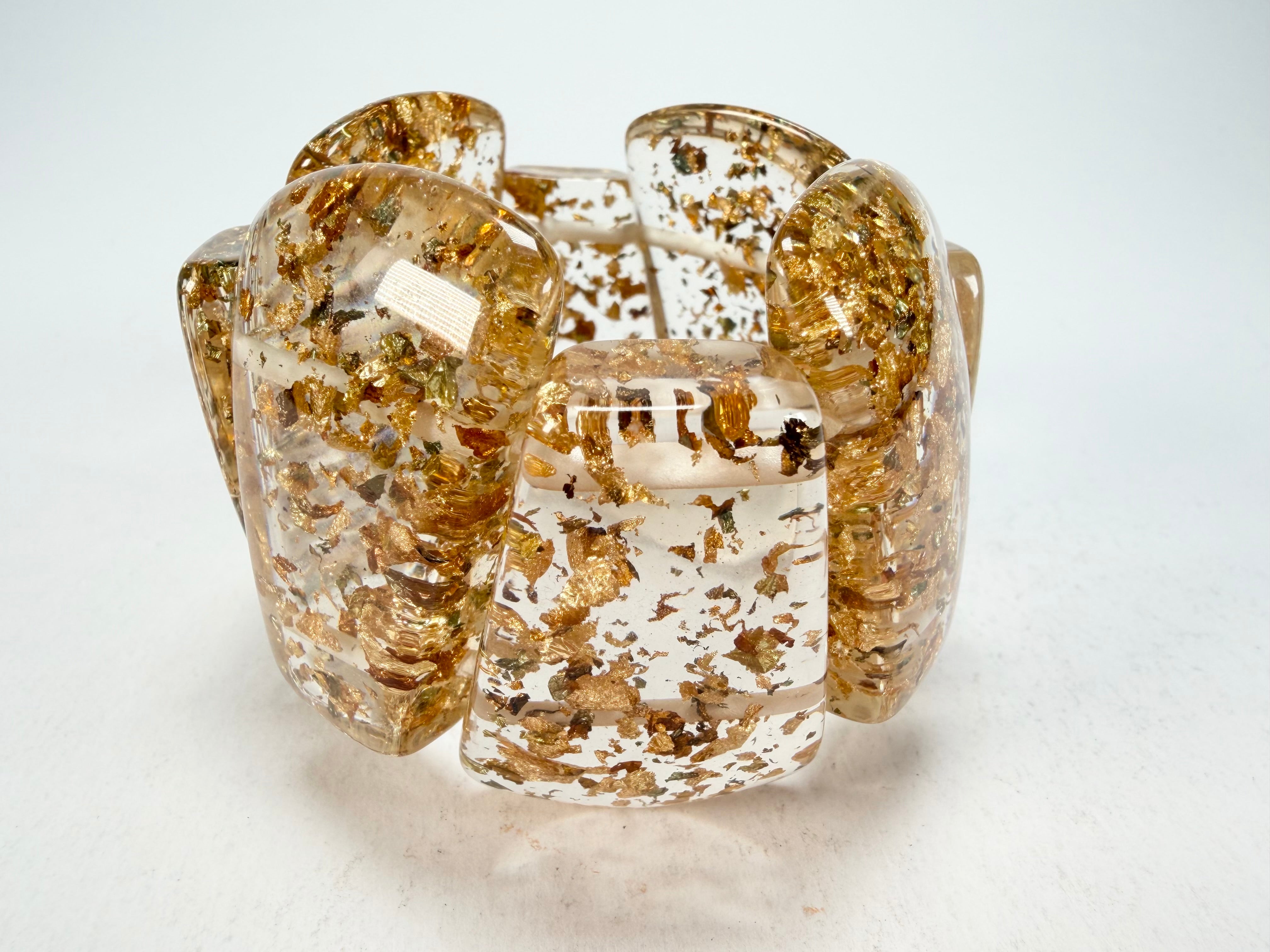 Sobral - Metalique "Rimla" Darker Tones Elasticated Bracelet ( 004498 )