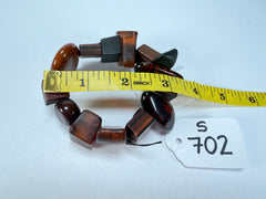 Sobral - Indiana "Marron" Brown Mix Elasticated Resin Bracelet ( 000210 )