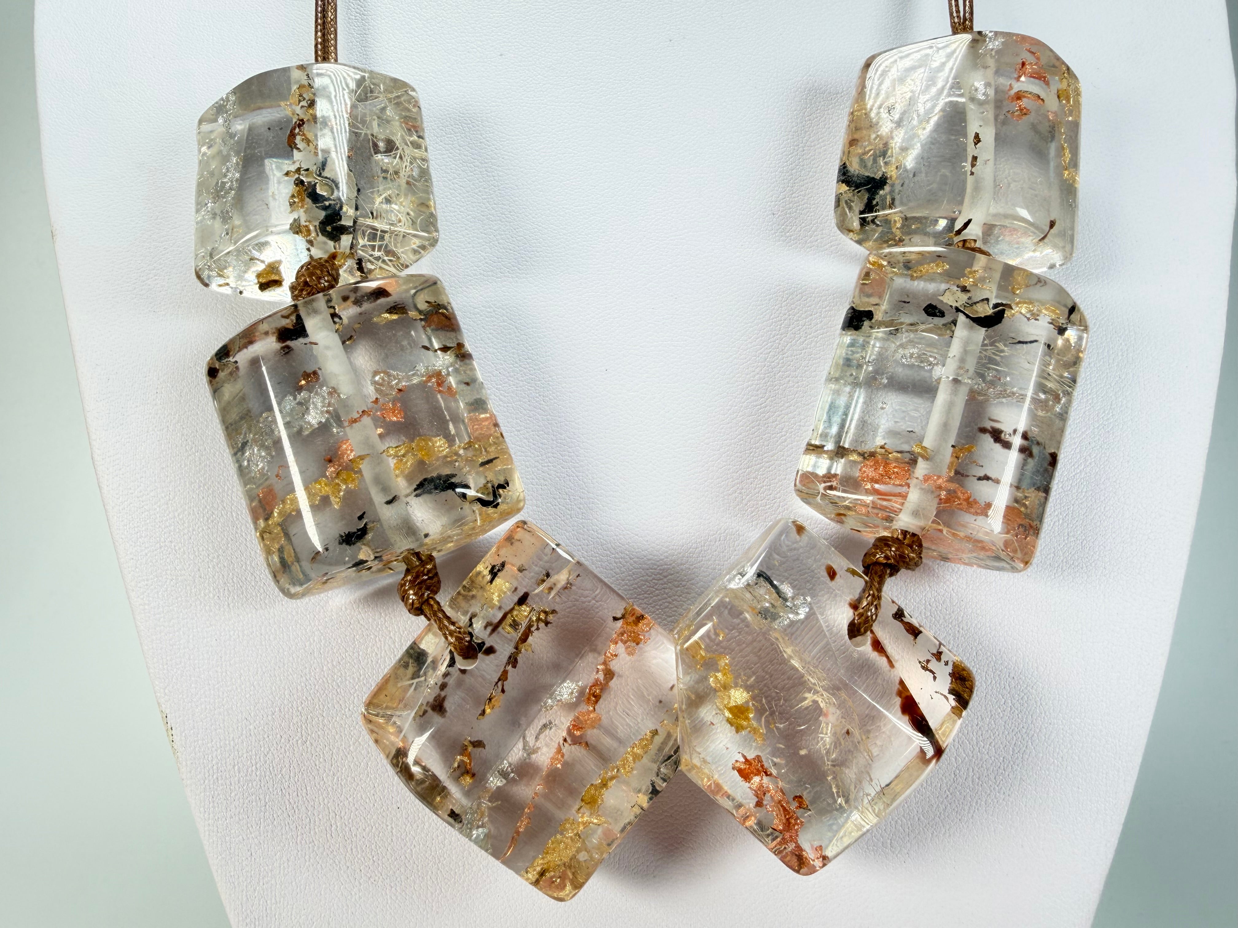 Sobral - Minas Gerais "Capitólio" Resin Necklace ( 005544 )
