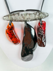 Sobral - Médio "Agudo" Studio Creation Resin Necklace ( 000000 )
